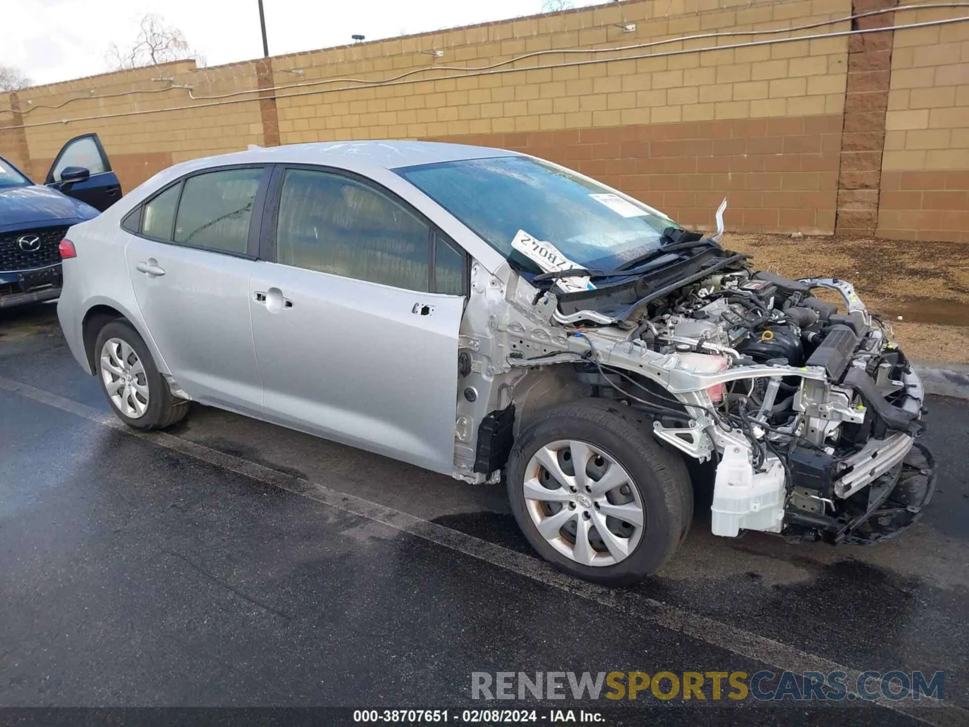 1 fotografías del automóvil dañado JTDEPMAE0MJ152315 TOYOTA COROLLA 2021
