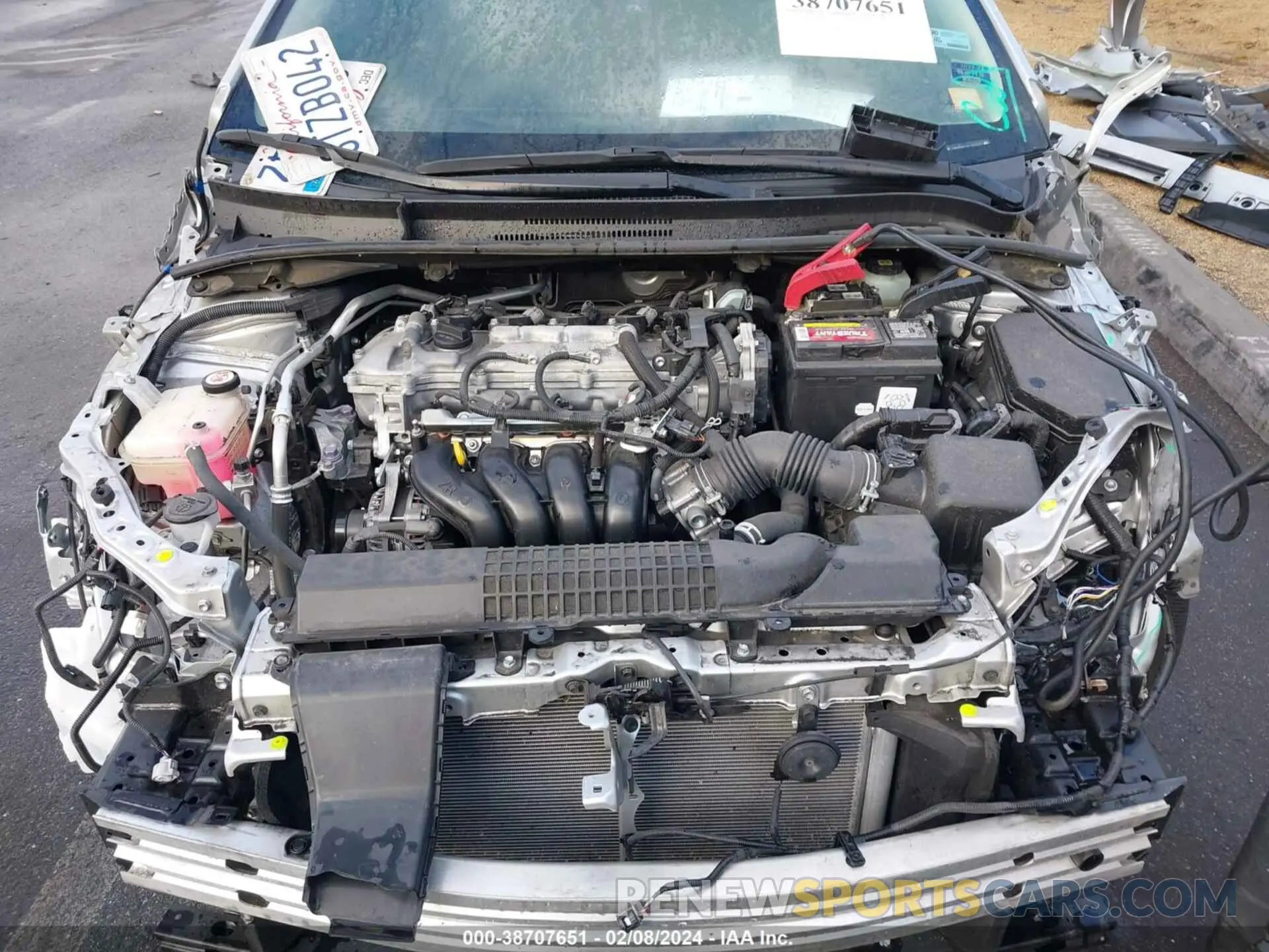 10 fotografías del automóvil dañado JTDEPMAE0MJ152315 TOYOTA COROLLA 2021