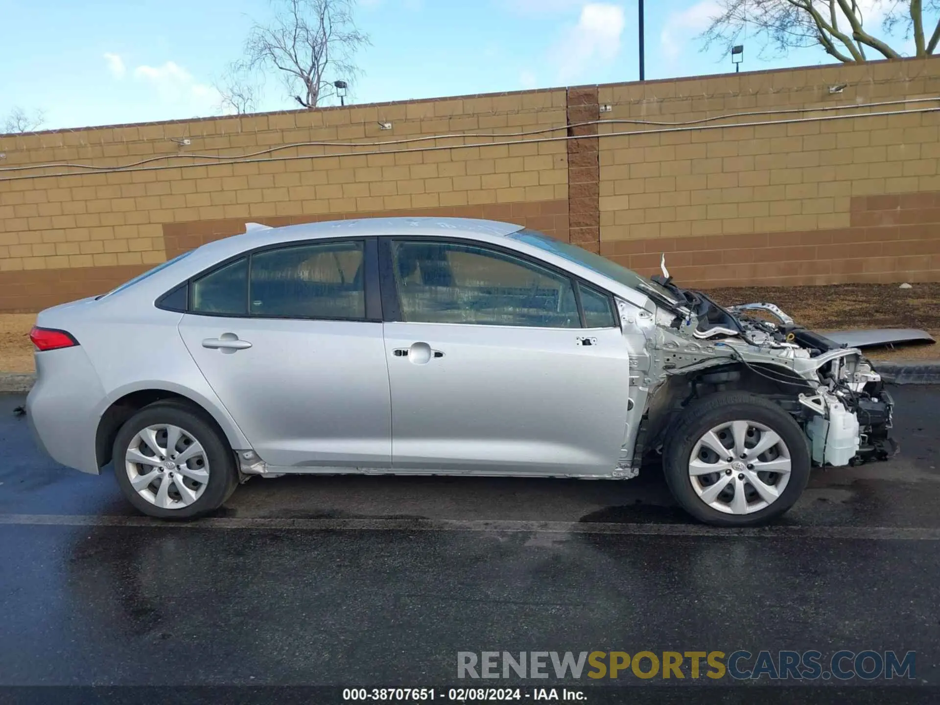 14 fotografías del automóvil dañado JTDEPMAE0MJ152315 TOYOTA COROLLA 2021