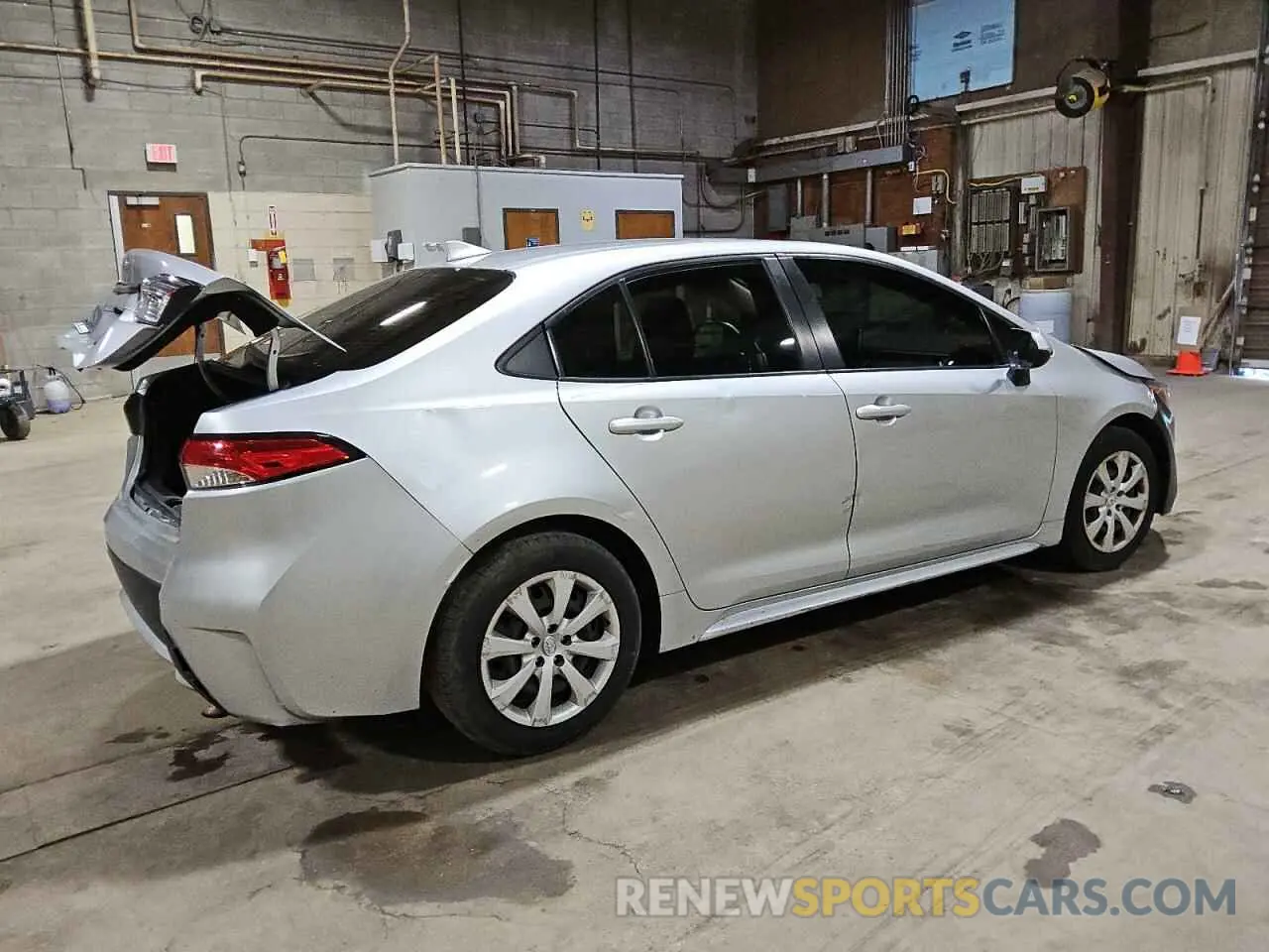 3 fotografías del automóvil dañado JTDEPMAE0MJ153397 TOYOTA COROLLA 2021