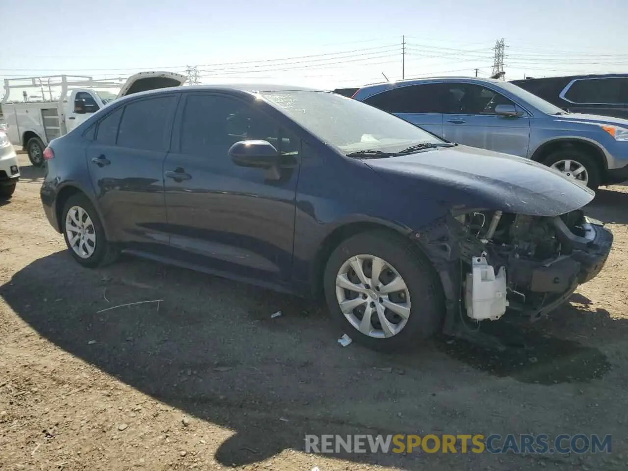 4 fotografías del automóvil dañado JTDEPMAE0MJ154307 TOYOTA COROLLA 2021