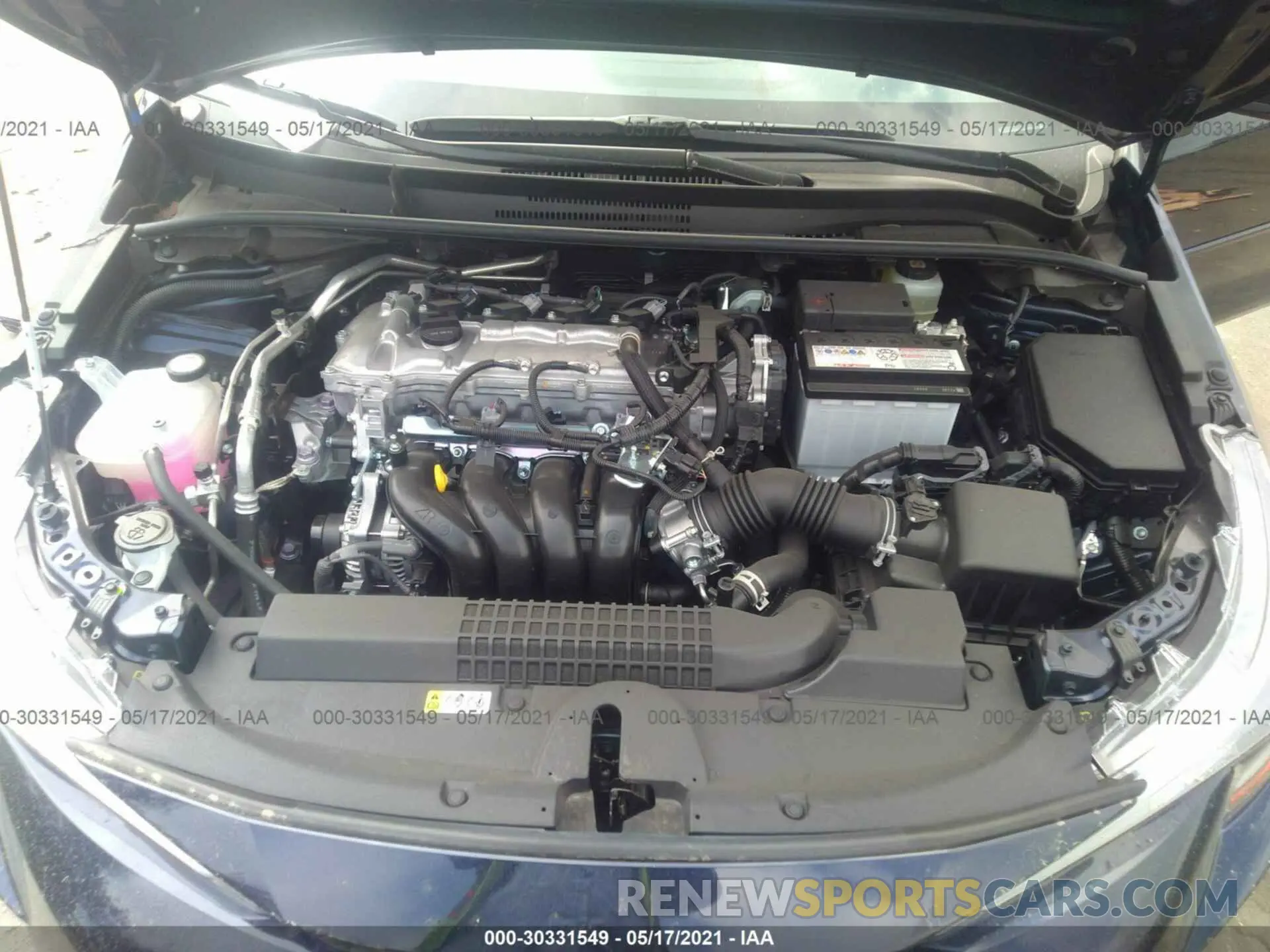 10 fotografías del automóvil dañado JTDEPMAE0MJ162407 TOYOTA COROLLA 2021