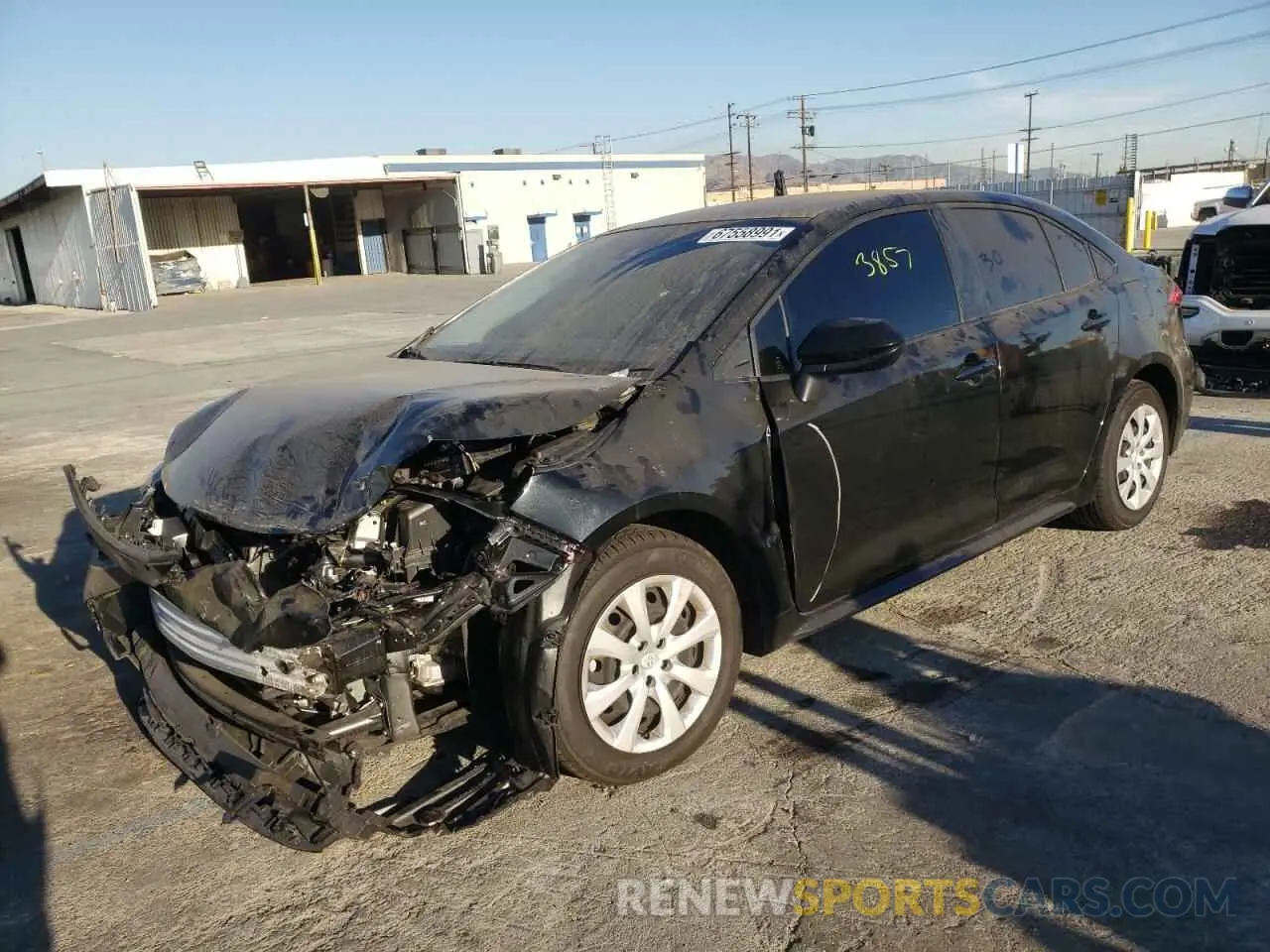 2 fotografías del automóvil dañado JTDEPMAE0MJ168532 TOYOTA COROLLA 2021
