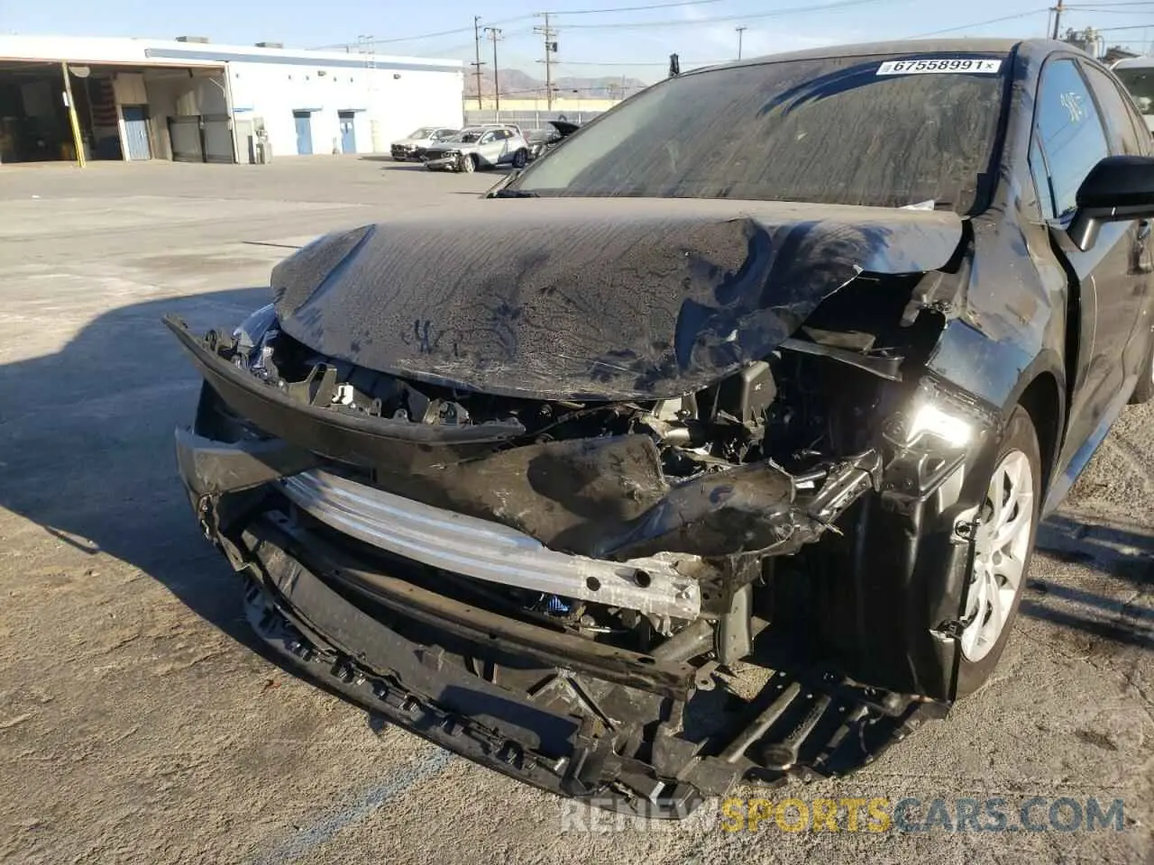 9 fotografías del automóvil dañado JTDEPMAE0MJ168532 TOYOTA COROLLA 2021
