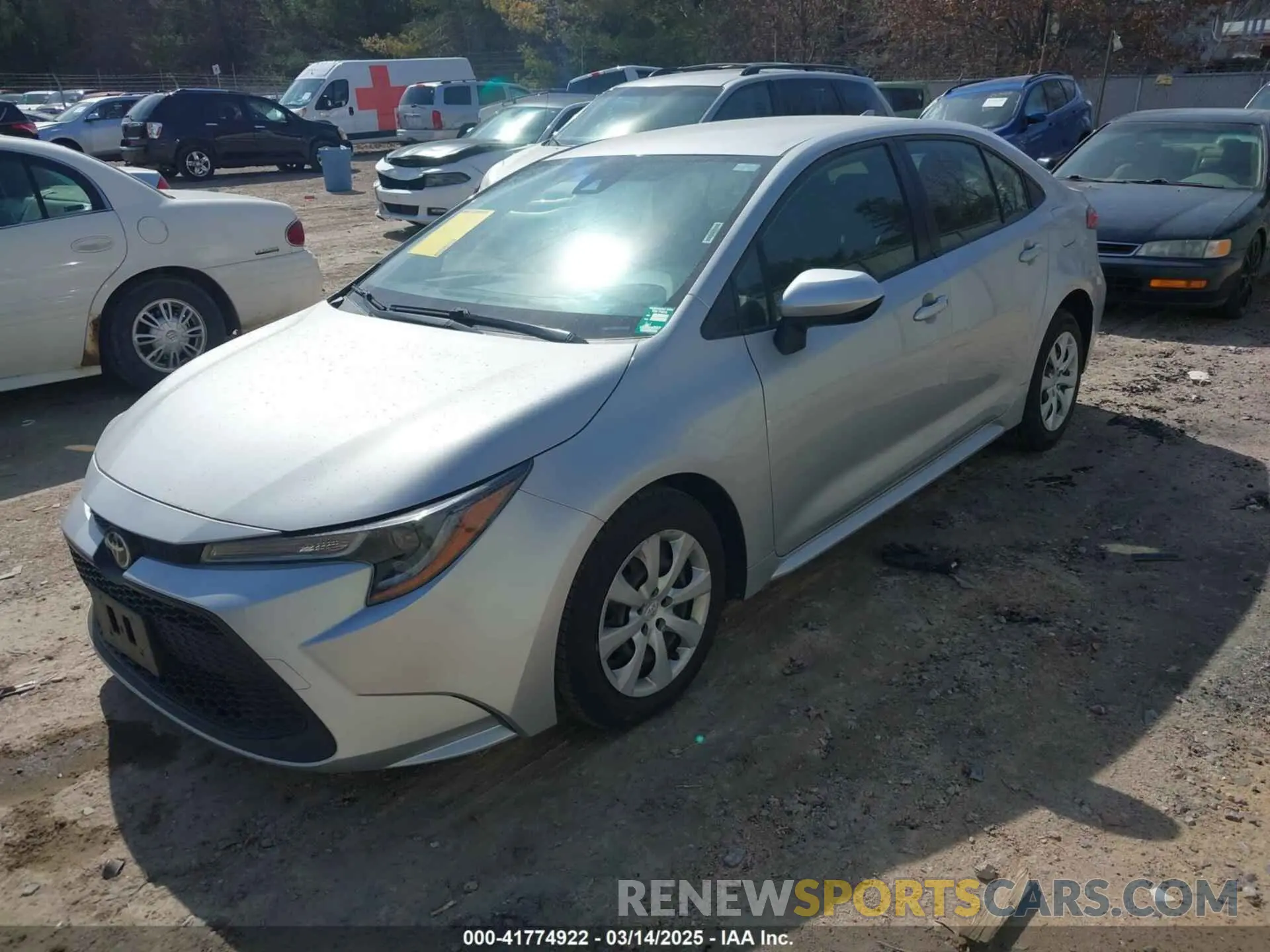 2 fotografías del automóvil dañado JTDEPMAE0MJ178834 TOYOTA COROLLA 2021