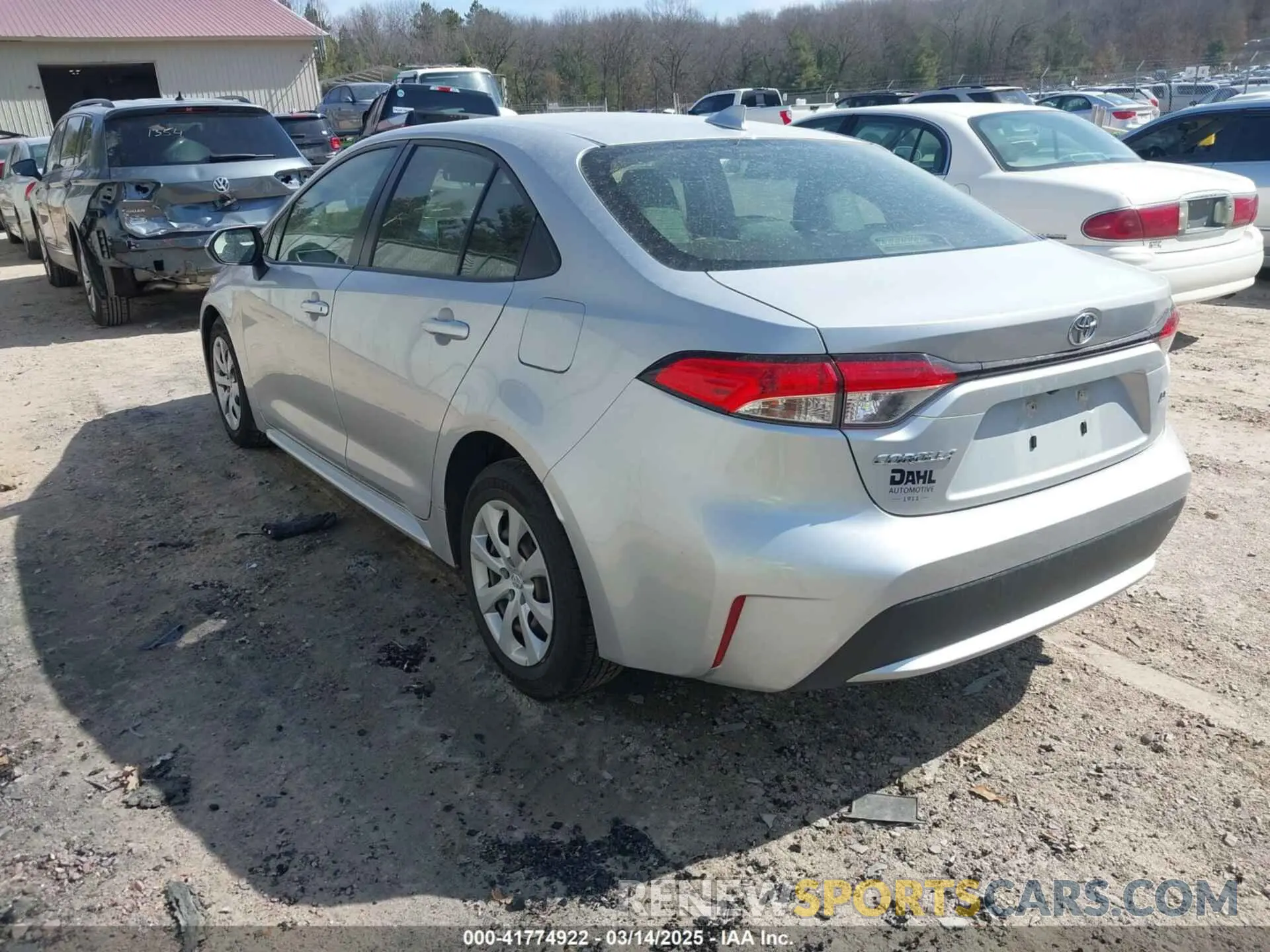 3 fotografías del automóvil dañado JTDEPMAE0MJ178834 TOYOTA COROLLA 2021