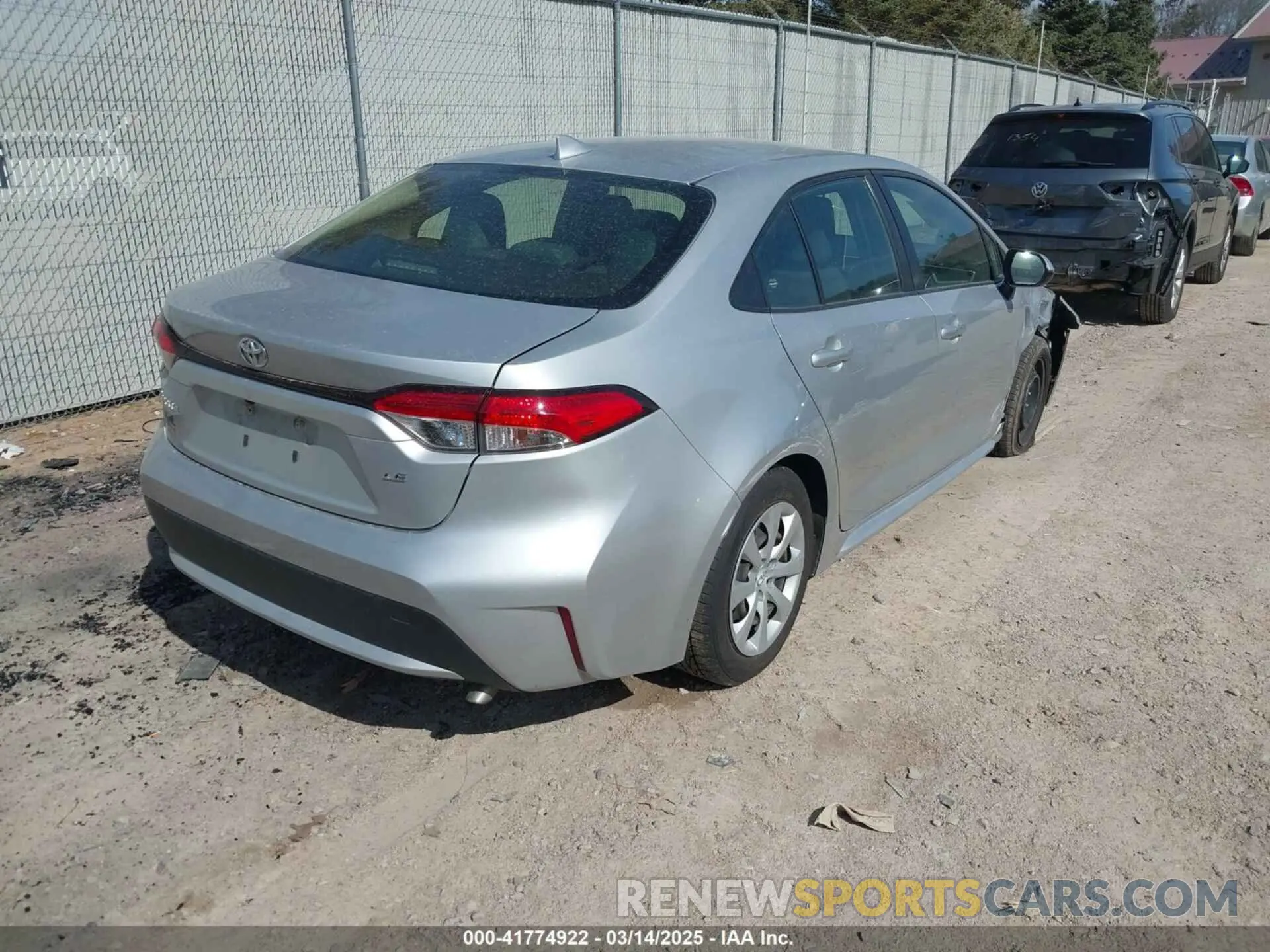 4 fotografías del automóvil dañado JTDEPMAE0MJ178834 TOYOTA COROLLA 2021