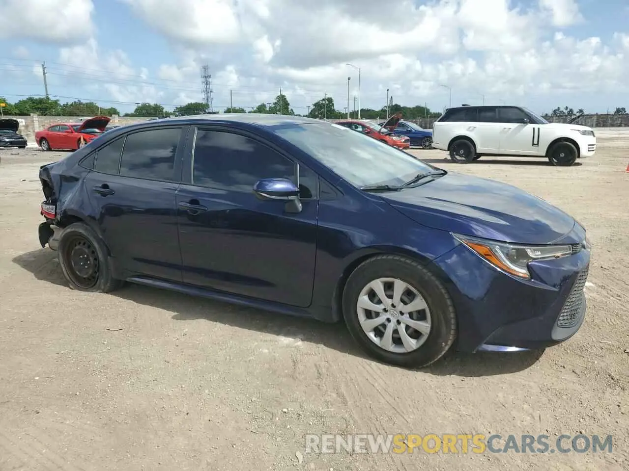 4 fotografías del automóvil dañado JTDEPMAE0MJ183466 TOYOTA COROLLA 2021