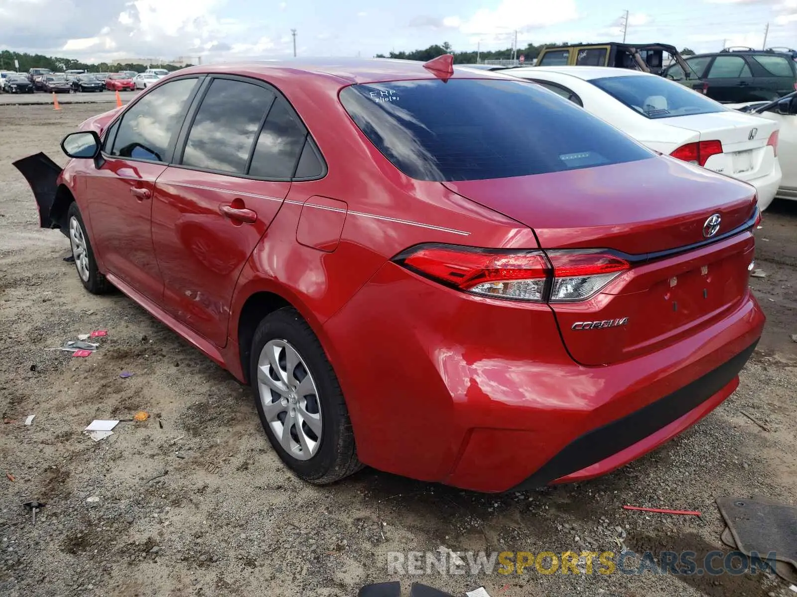 3 fotografías del automóvil dañado JTDEPMAE0MJ183791 TOYOTA COROLLA 2021