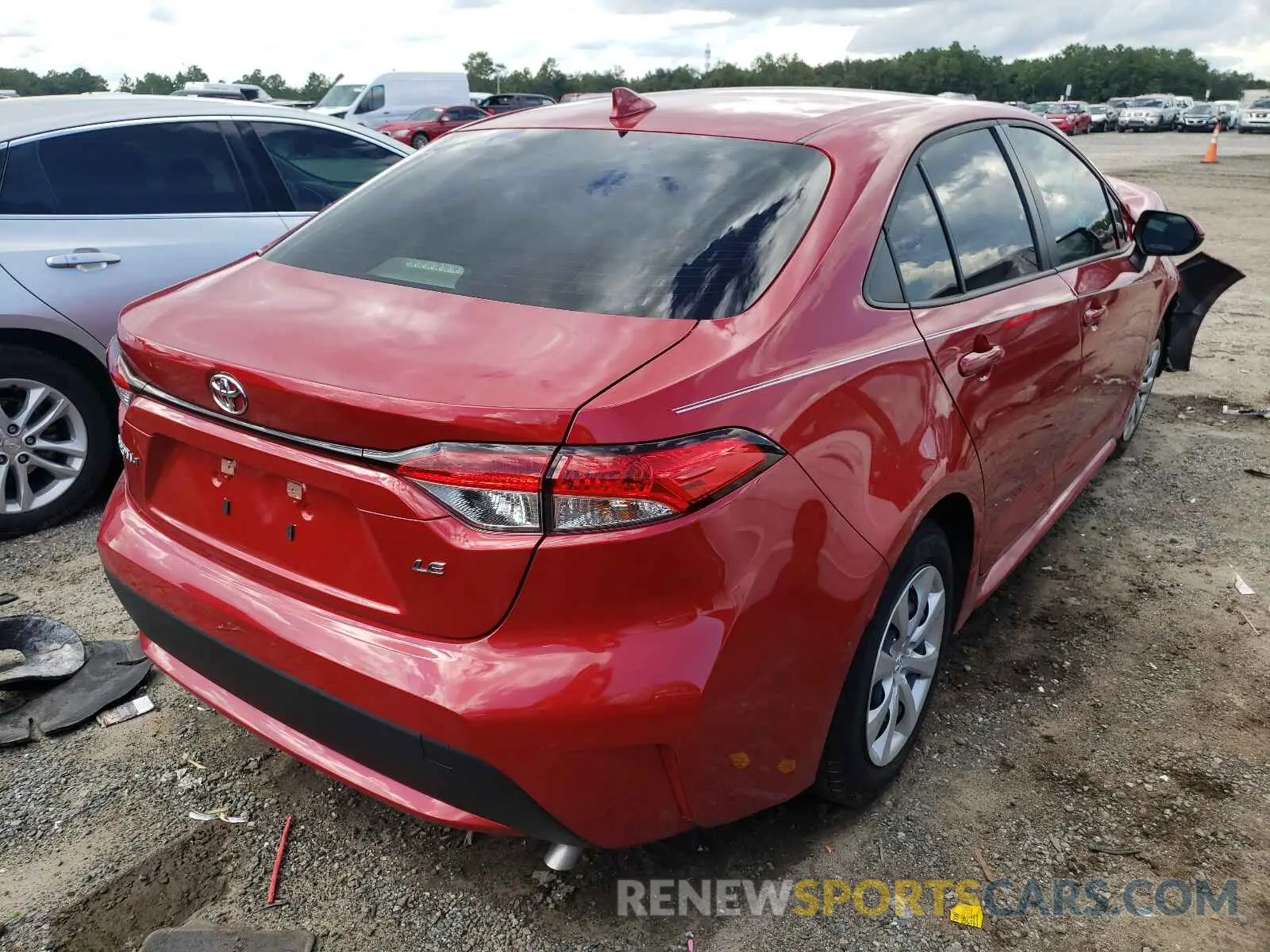 4 fotografías del automóvil dañado JTDEPMAE0MJ183791 TOYOTA COROLLA 2021