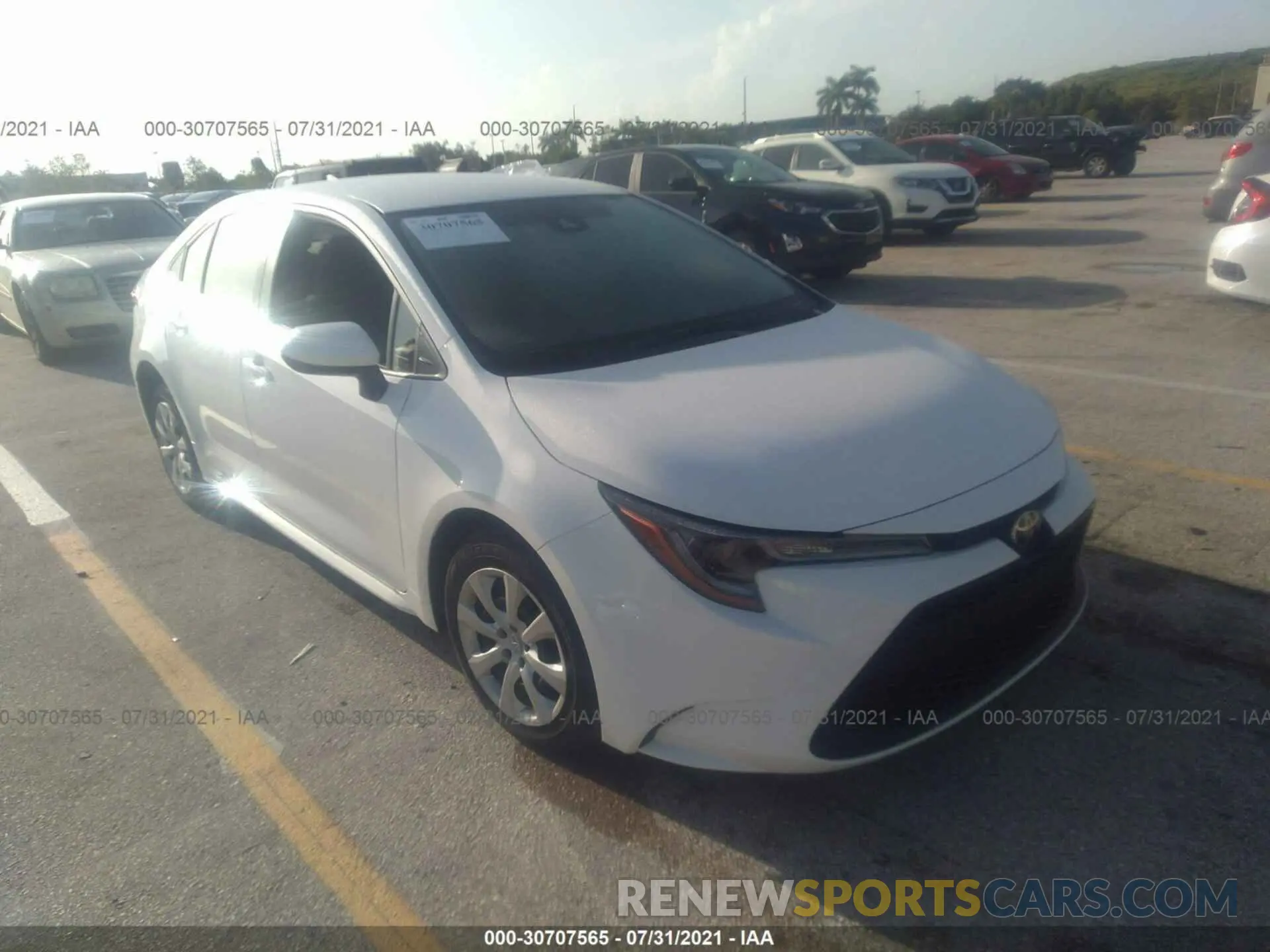 1 fotografías del automóvil dañado JTDEPMAE0MJ186321 TOYOTA COROLLA 2021