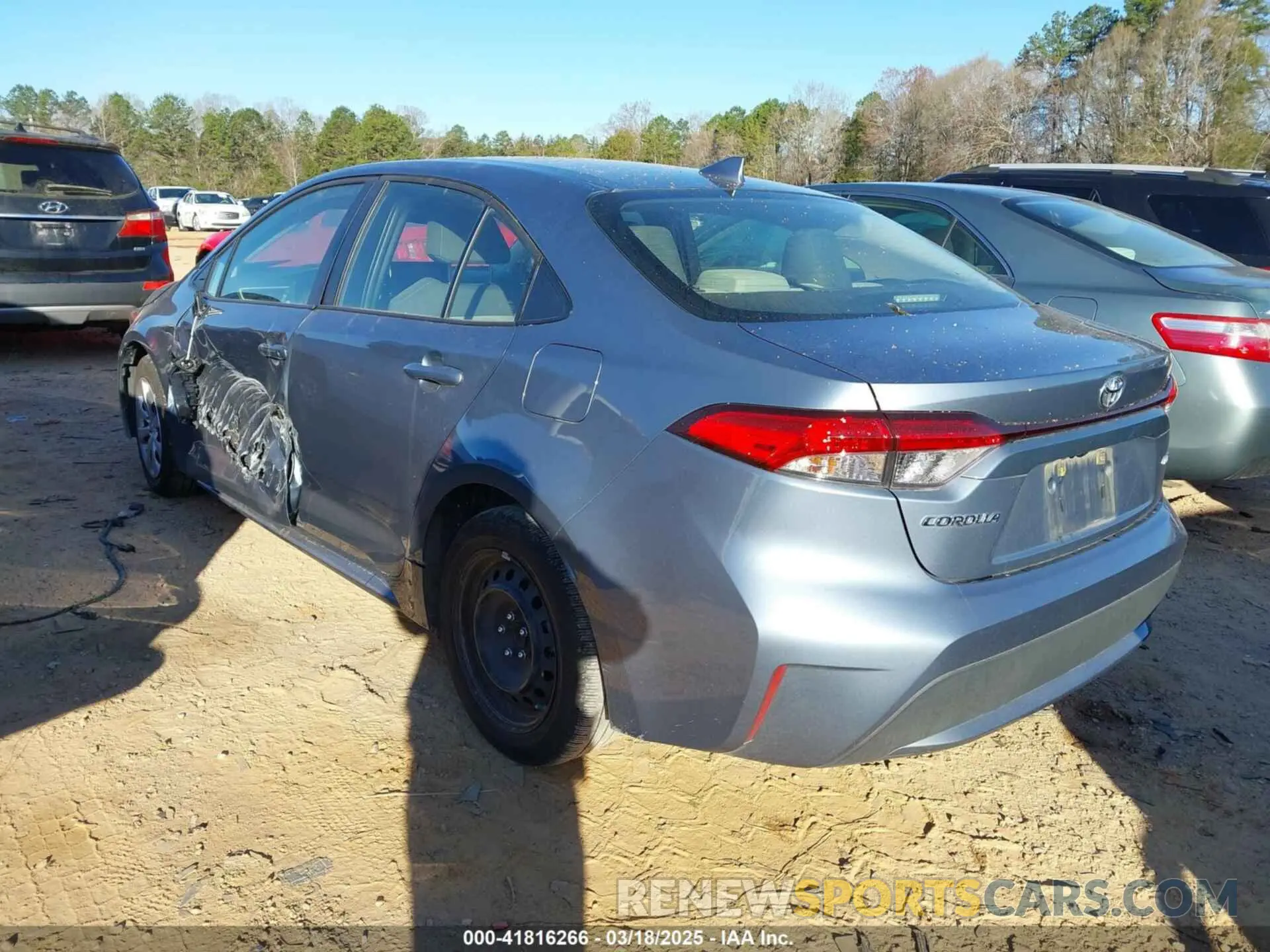 3 fotografías del automóvil dañado JTDEPMAE0MJ186416 TOYOTA COROLLA 2021
