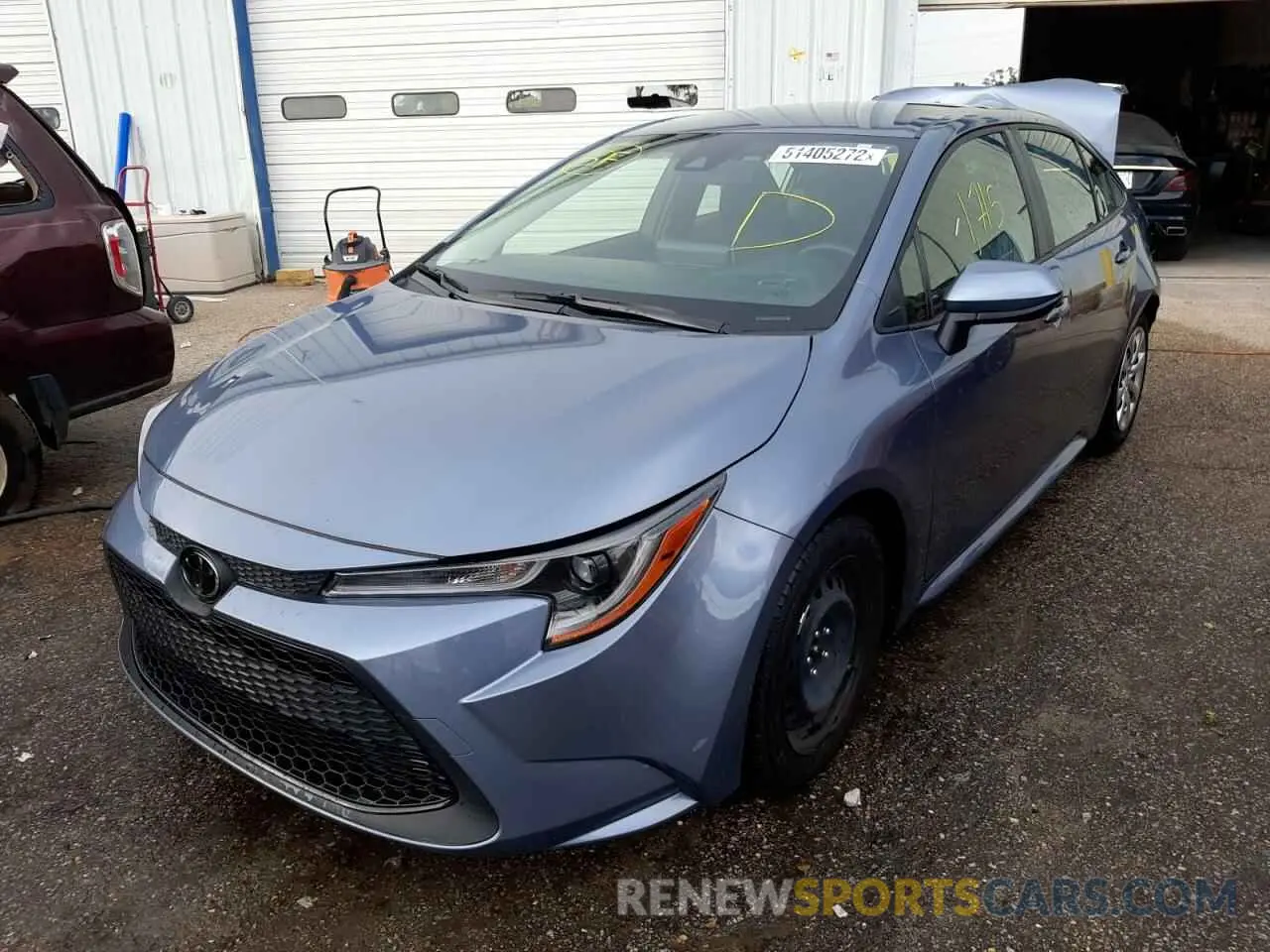 2 fotografías del automóvil dañado JTDEPMAE0MJ189767 TOYOTA COROLLA 2021