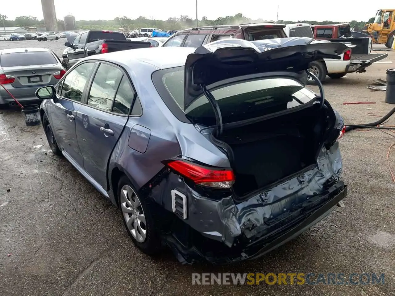 3 fotografías del automóvil dañado JTDEPMAE0MJ189767 TOYOTA COROLLA 2021