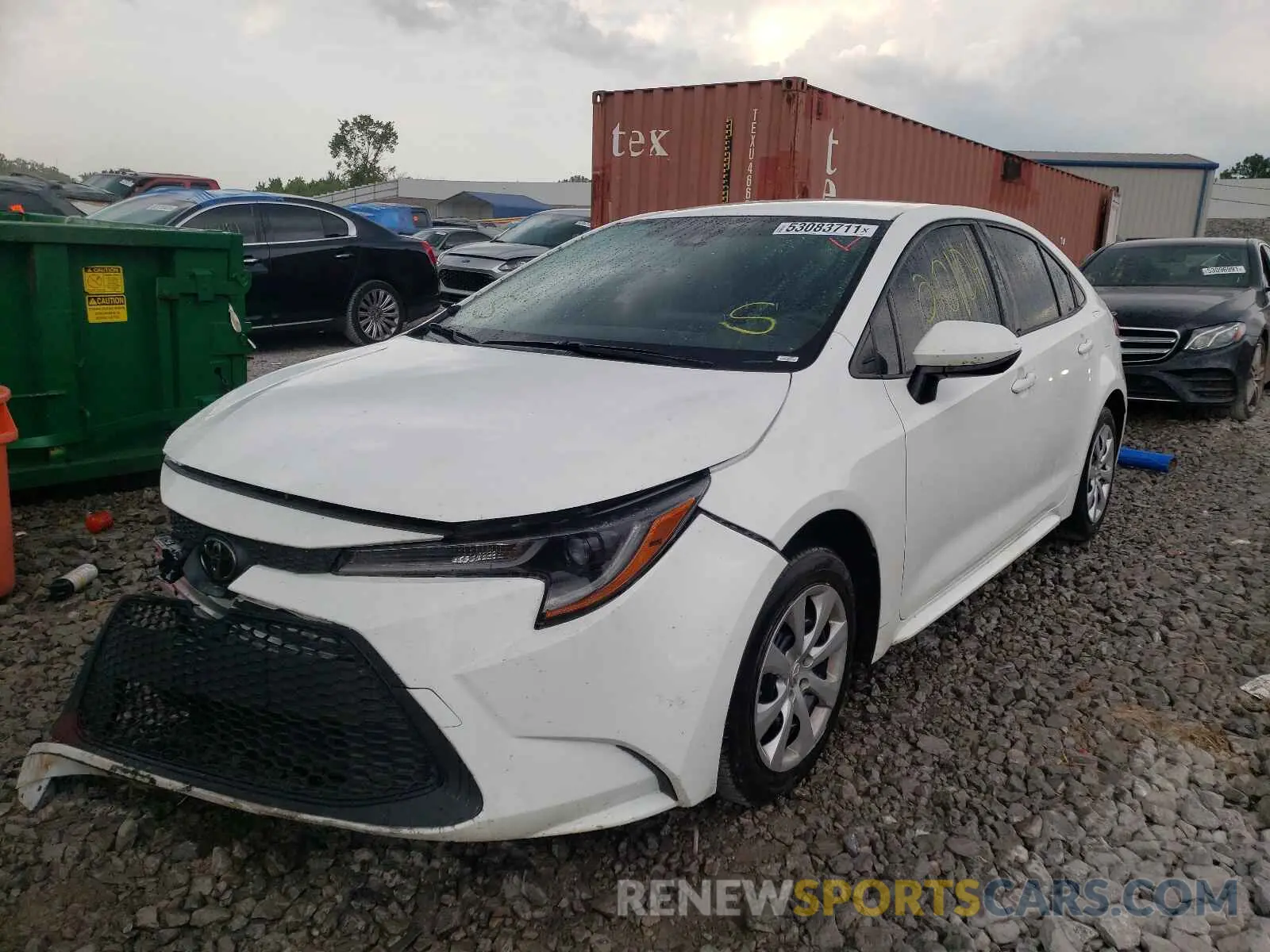 2 fotografías del automóvil dañado JTDEPMAE1MJ123955 TOYOTA COROLLA 2021