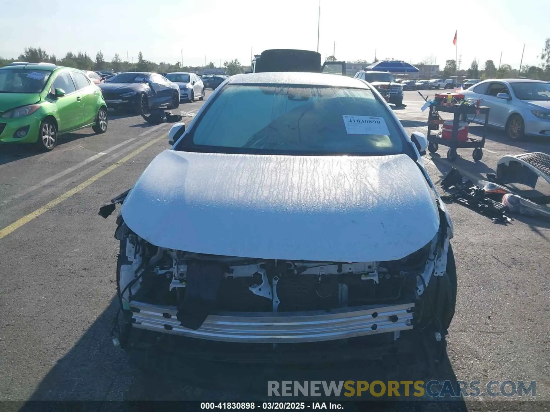 13 fotografías del automóvil dañado JTDEPMAE1MJ126631 TOYOTA COROLLA 2021