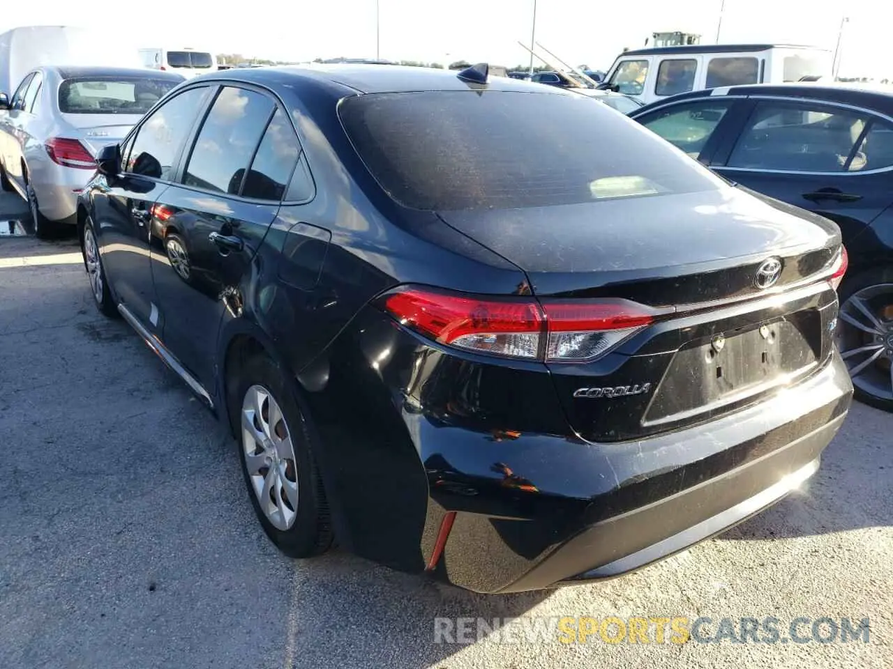 3 fotografías del automóvil dañado JTDEPMAE1MJ126984 TOYOTA COROLLA 2021
