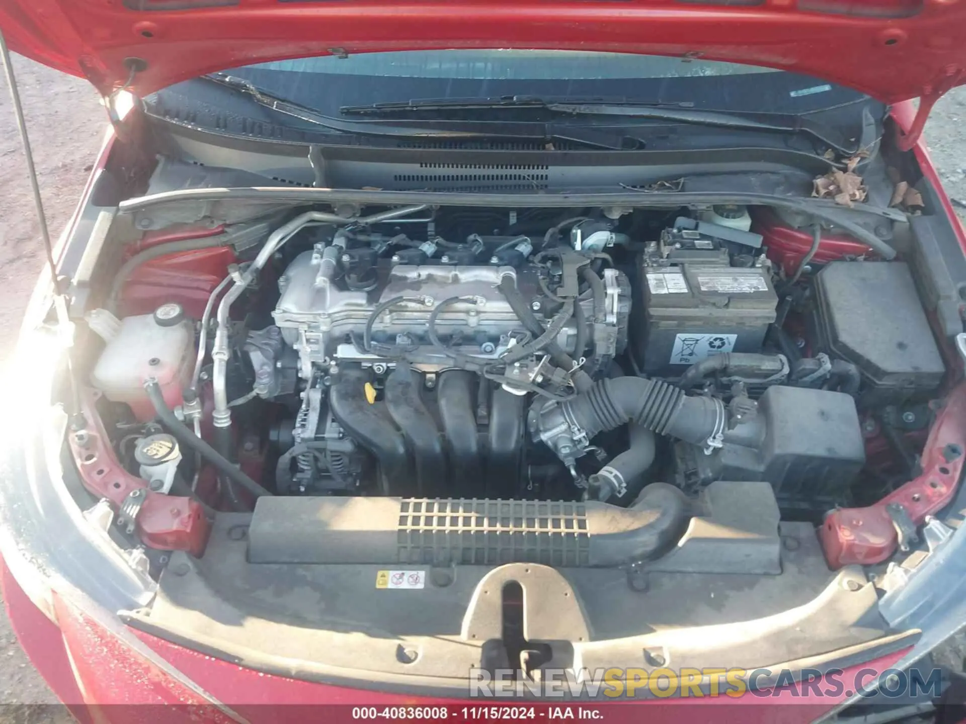 10 fotografías del automóvil dañado JTDEPMAE1MJ134454 TOYOTA COROLLA 2021