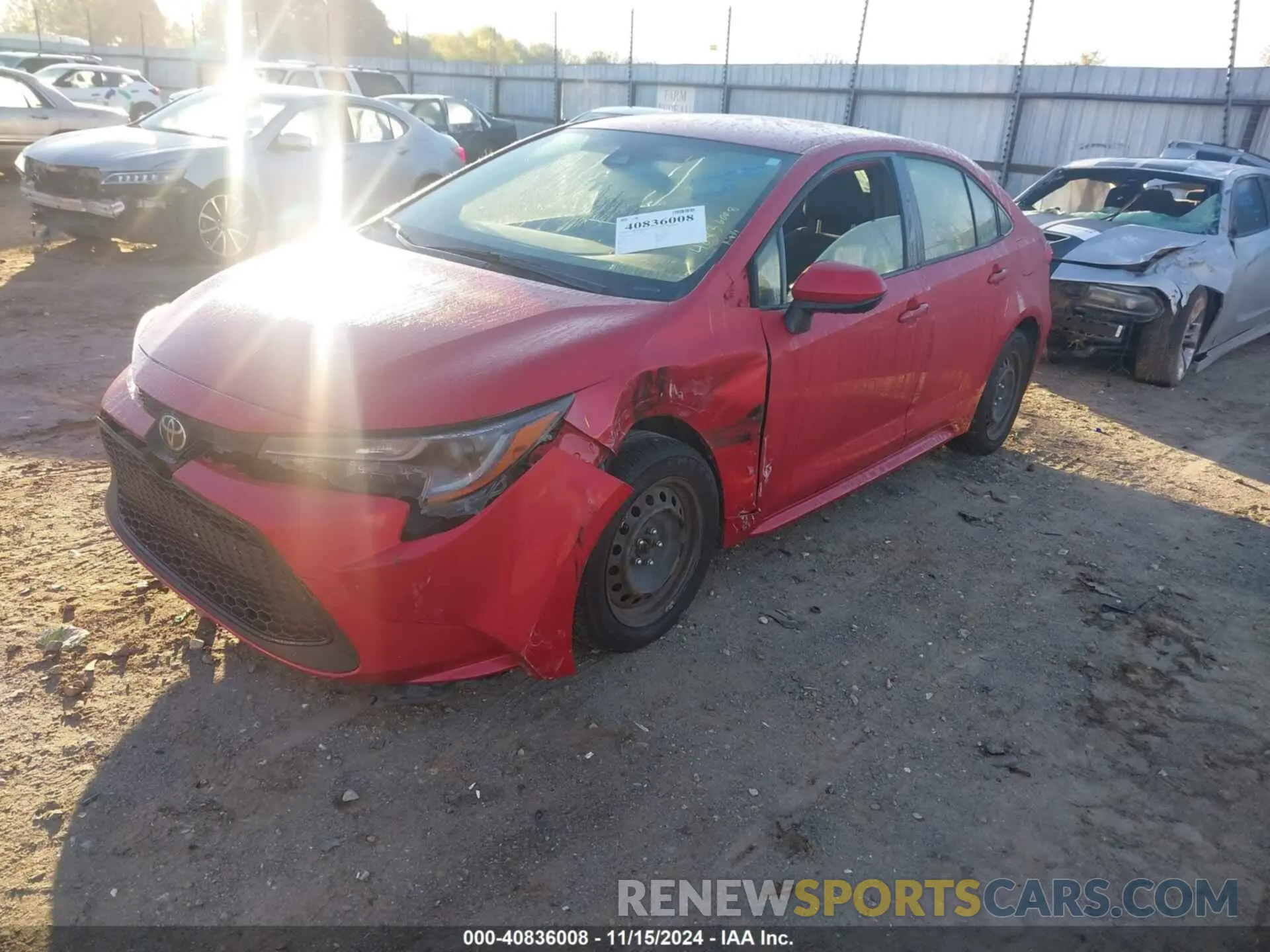 2 fotografías del automóvil dañado JTDEPMAE1MJ134454 TOYOTA COROLLA 2021