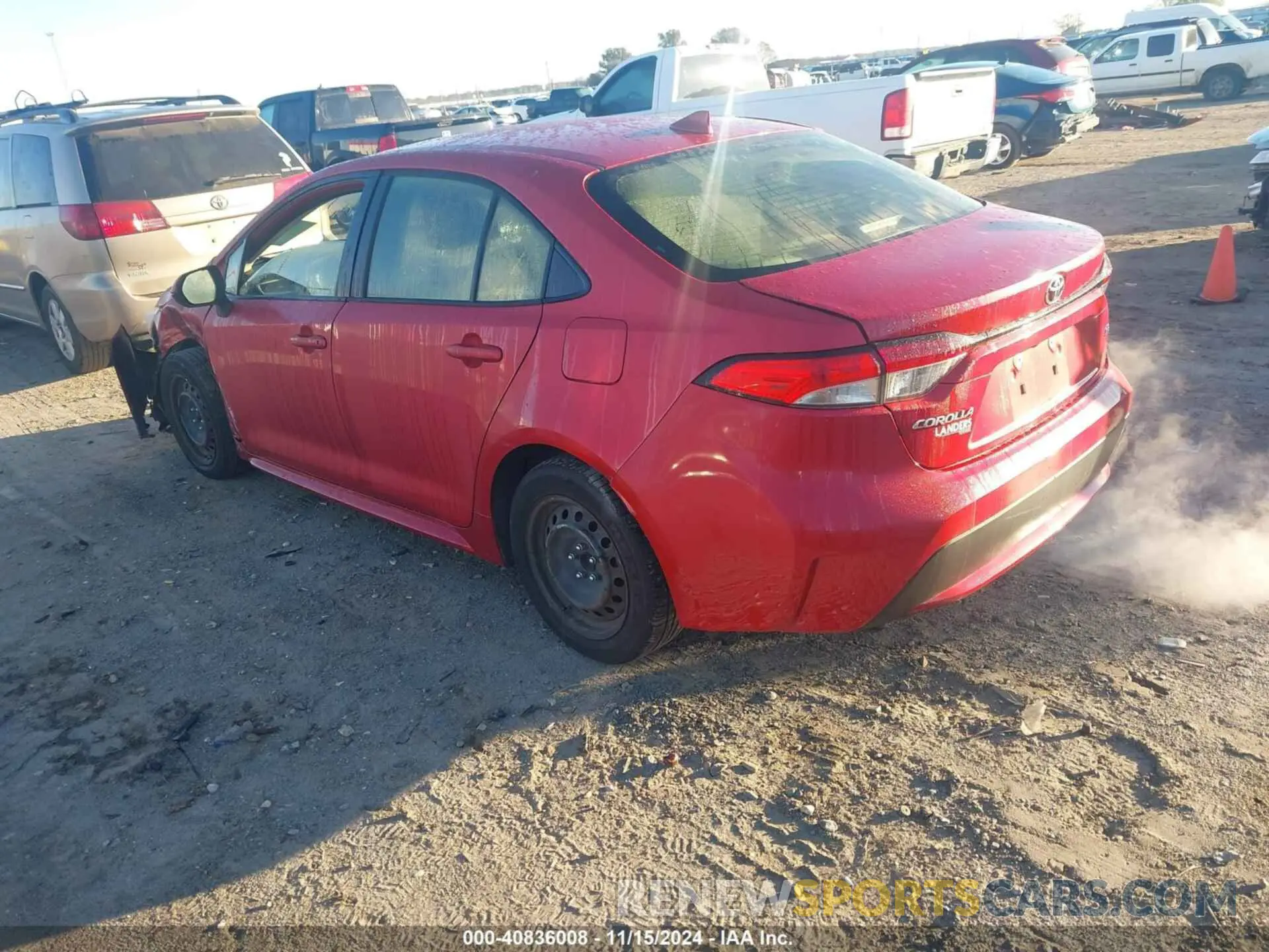 3 fotografías del automóvil dañado JTDEPMAE1MJ134454 TOYOTA COROLLA 2021