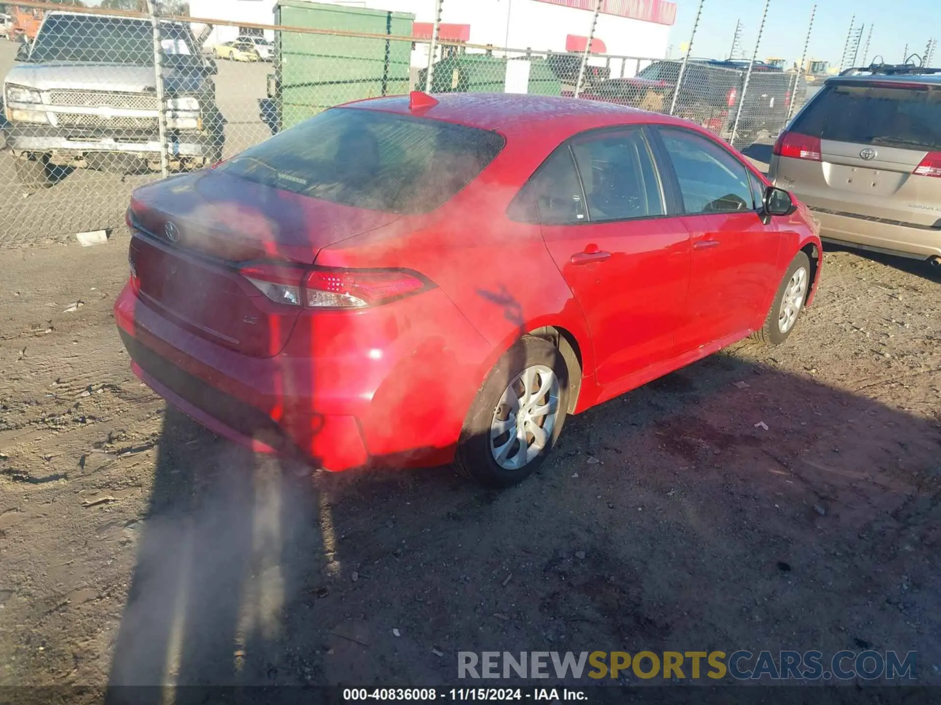 4 fotografías del automóvil dañado JTDEPMAE1MJ134454 TOYOTA COROLLA 2021