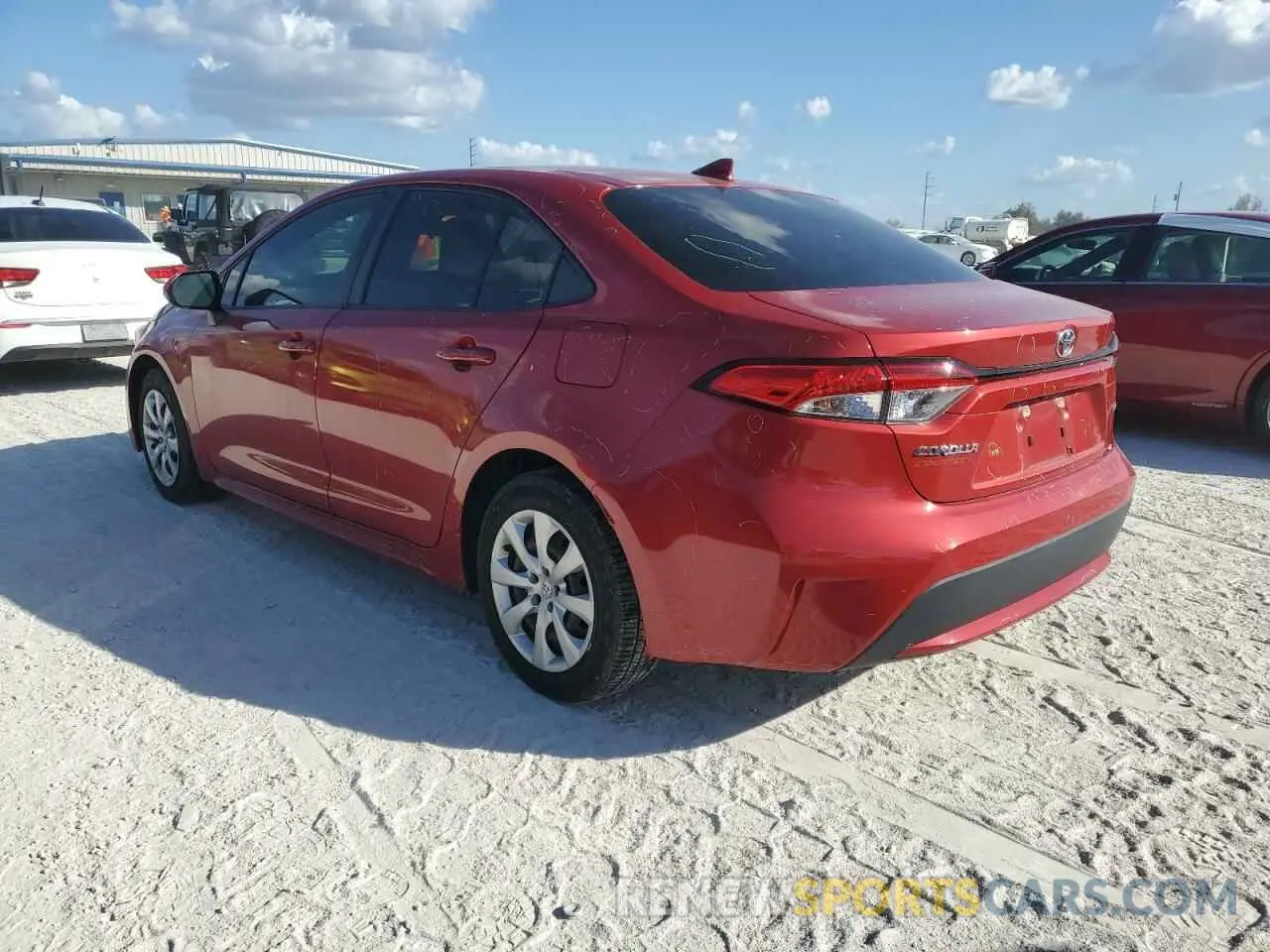 2 fotografías del automóvil dañado JTDEPMAE1MJ166143 TOYOTA COROLLA 2021