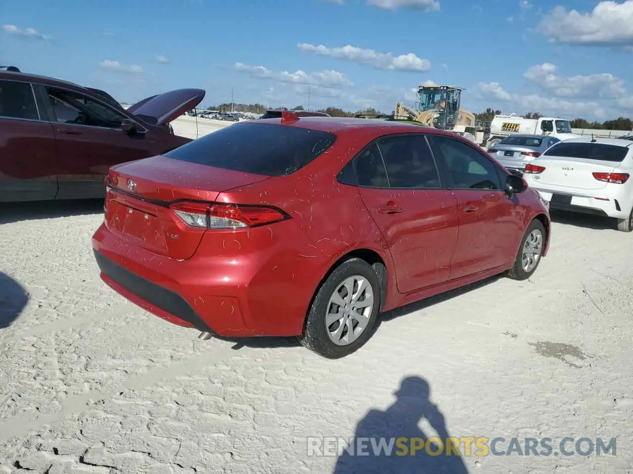 3 fotografías del automóvil dañado JTDEPMAE1MJ166143 TOYOTA COROLLA 2021