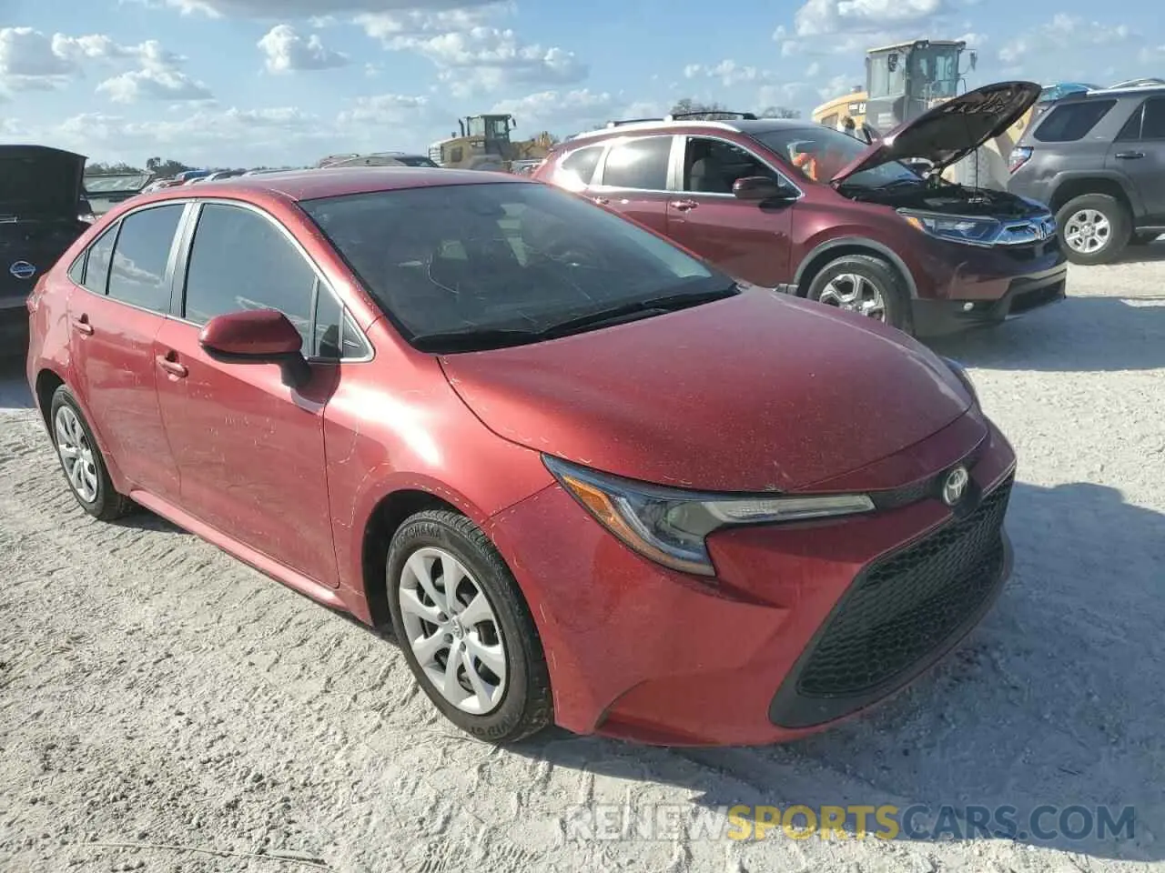 4 fotografías del automóvil dañado JTDEPMAE1MJ166143 TOYOTA COROLLA 2021