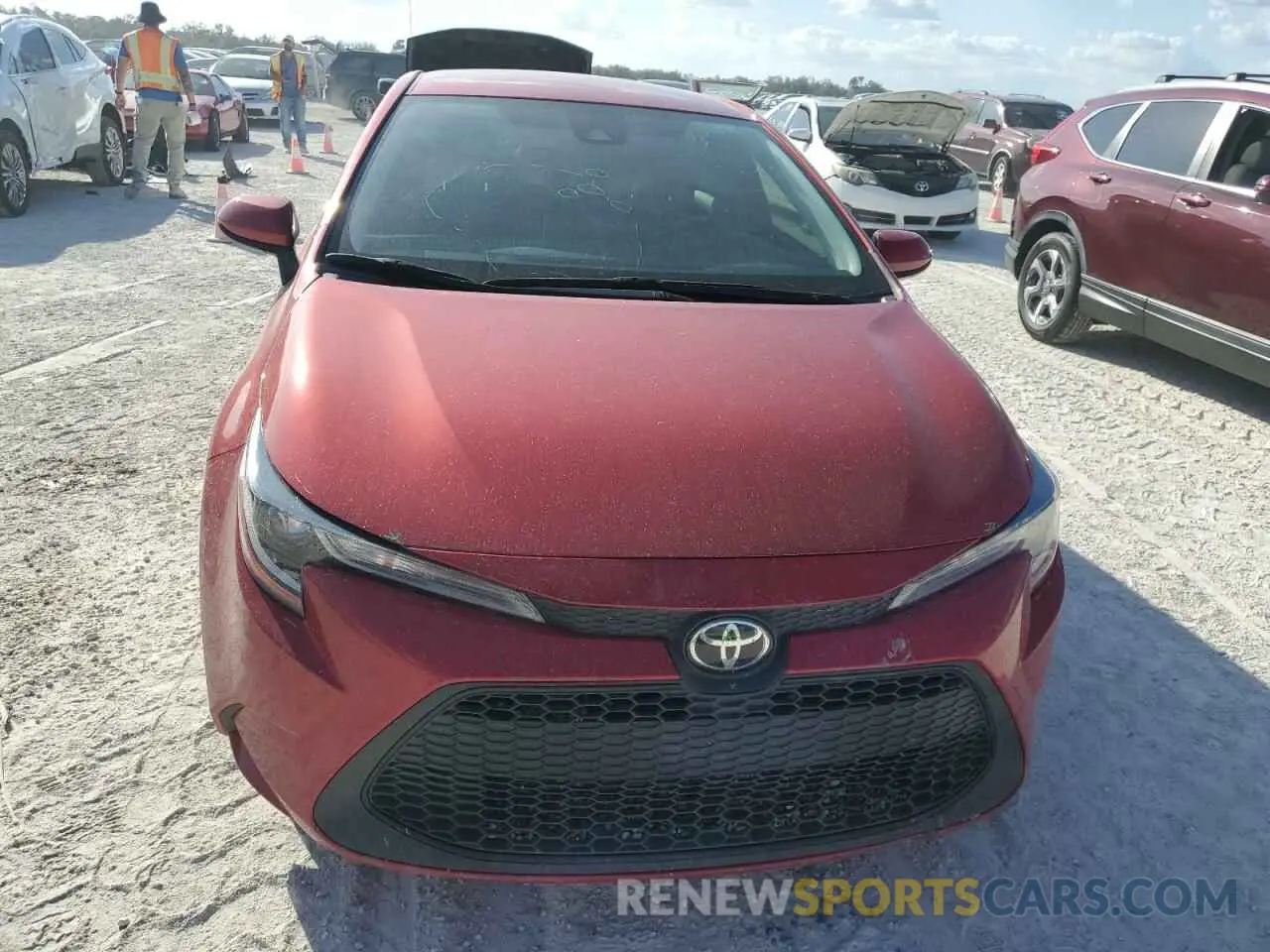 5 fotografías del automóvil dañado JTDEPMAE1MJ166143 TOYOTA COROLLA 2021
