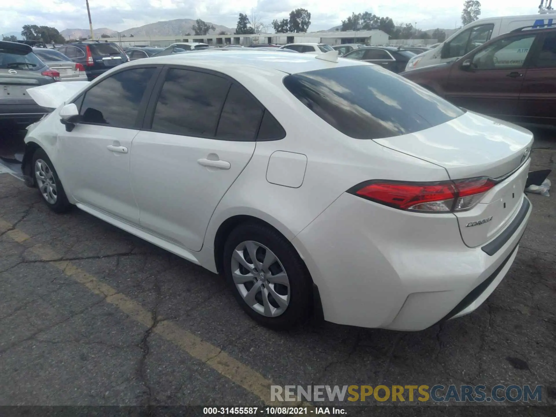 3 fotografías del automóvil dañado JTDEPMAE1MJ167177 TOYOTA COROLLA 2021