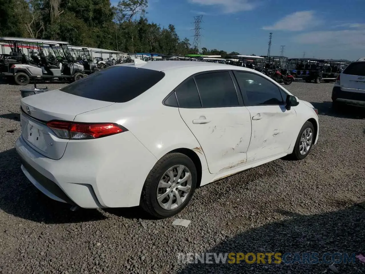 3 fotografías del automóvil dañado JTDEPMAE1MJ184402 TOYOTA COROLLA 2021