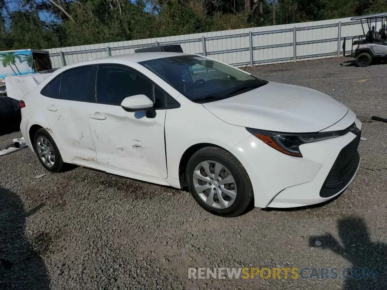 4 fotografías del automóvil dañado JTDEPMAE1MJ184402 TOYOTA COROLLA 2021