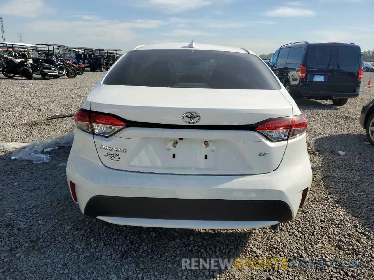 6 fotografías del automóvil dañado JTDEPMAE1MJ184402 TOYOTA COROLLA 2021