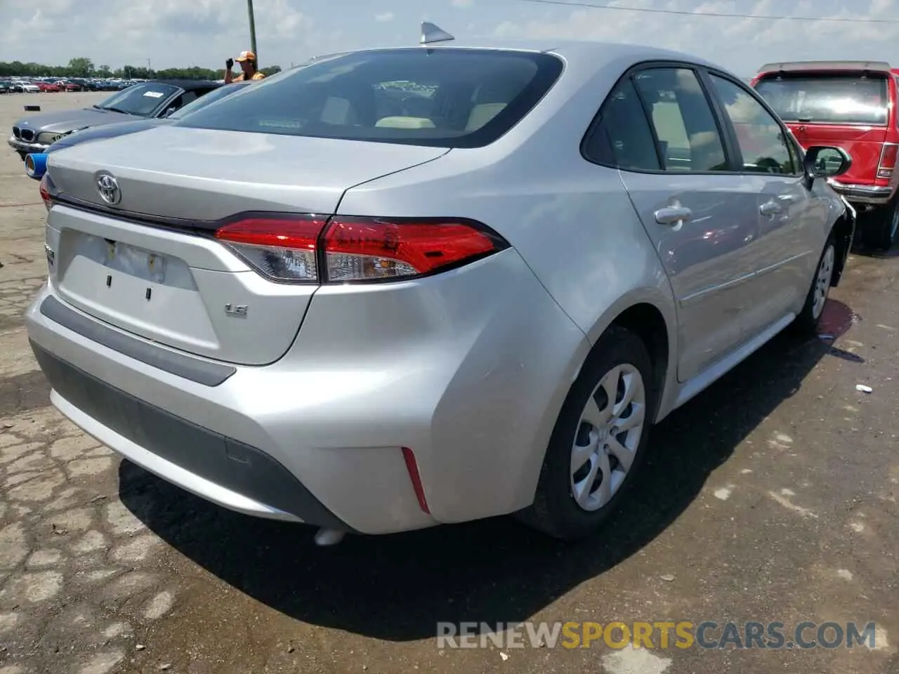 4 fotografías del automóvil dañado JTDEPMAE1MJ185226 TOYOTA COROLLA 2021