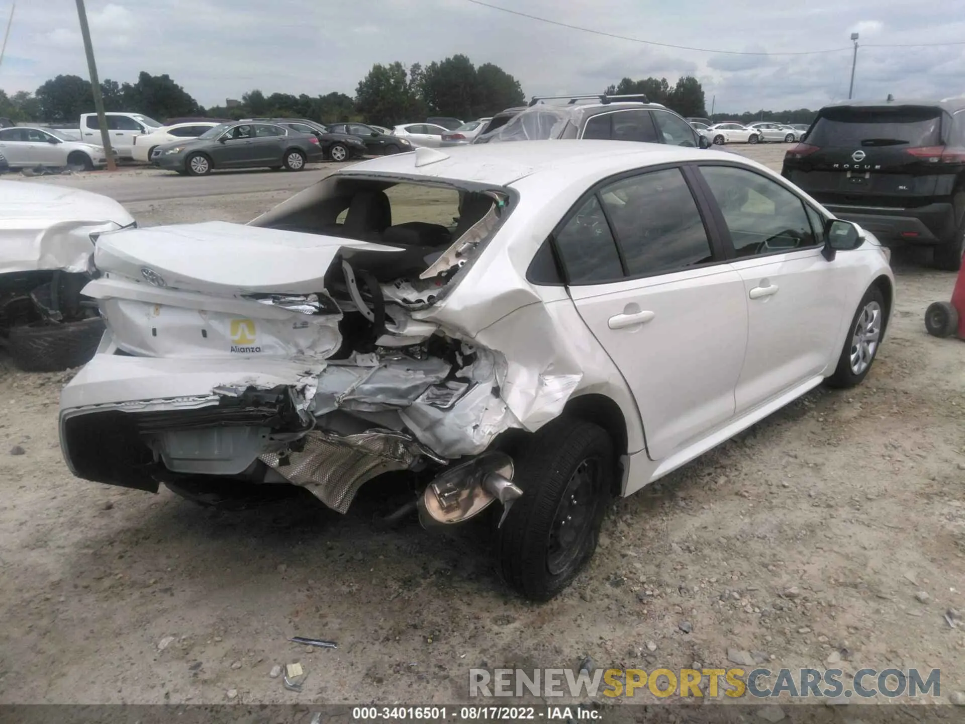 4 fotografías del automóvil dañado JTDEPMAE1MJ186568 TOYOTA COROLLA 2021