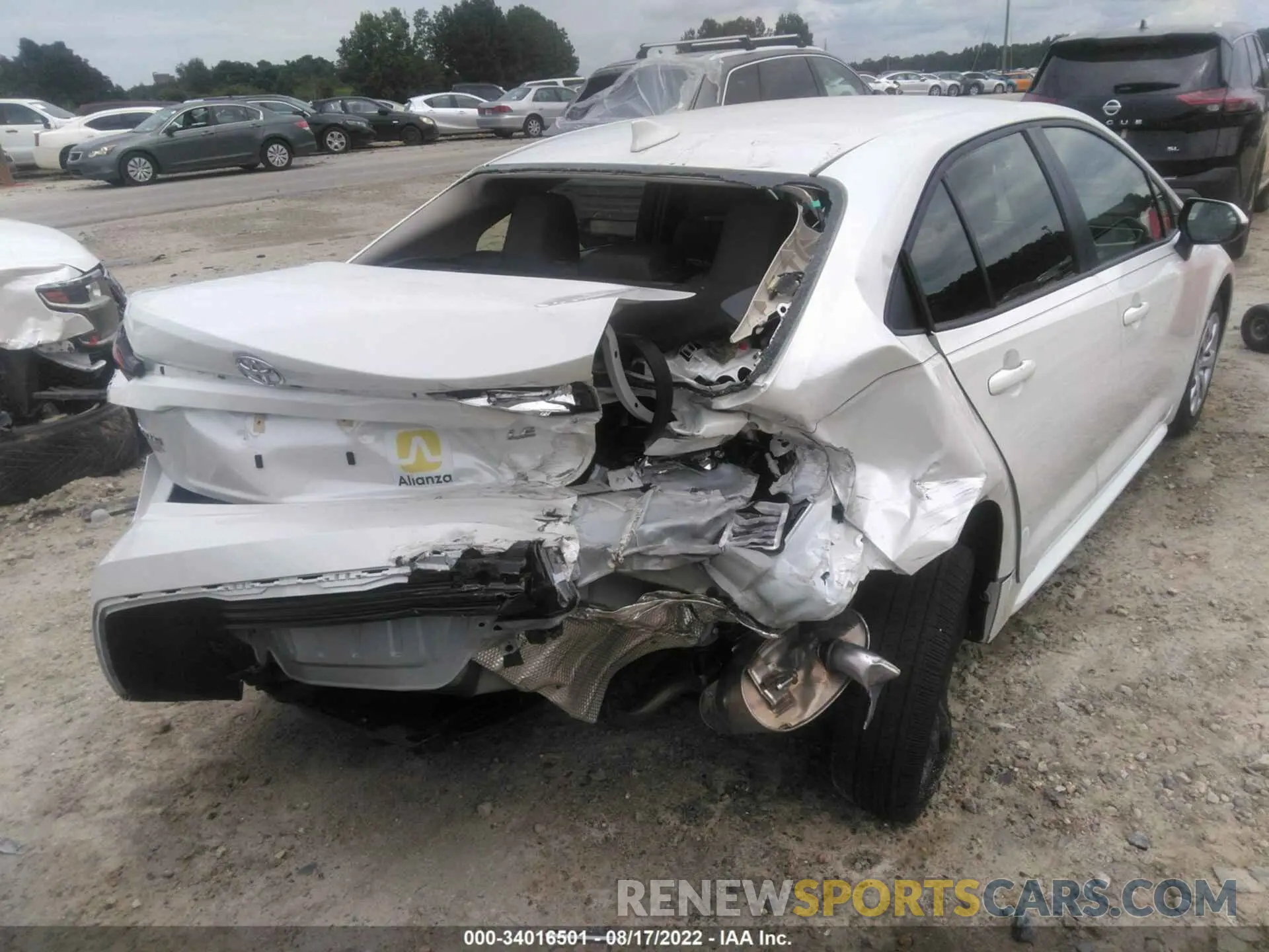 6 fotografías del automóvil dañado JTDEPMAE1MJ186568 TOYOTA COROLLA 2021