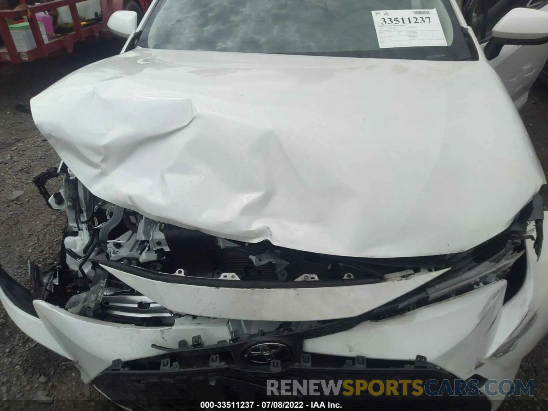 10 fotografías del automóvil dañado JTDEPMAE1MJ189471 TOYOTA COROLLA 2021