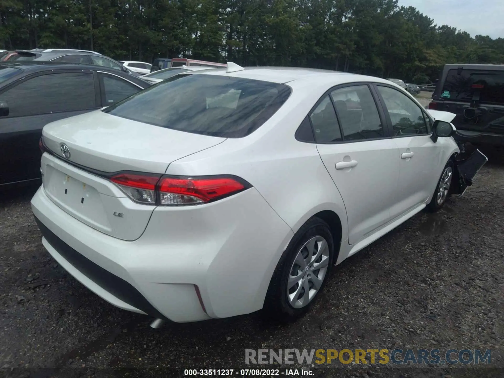 4 fotografías del automóvil dañado JTDEPMAE1MJ189471 TOYOTA COROLLA 2021