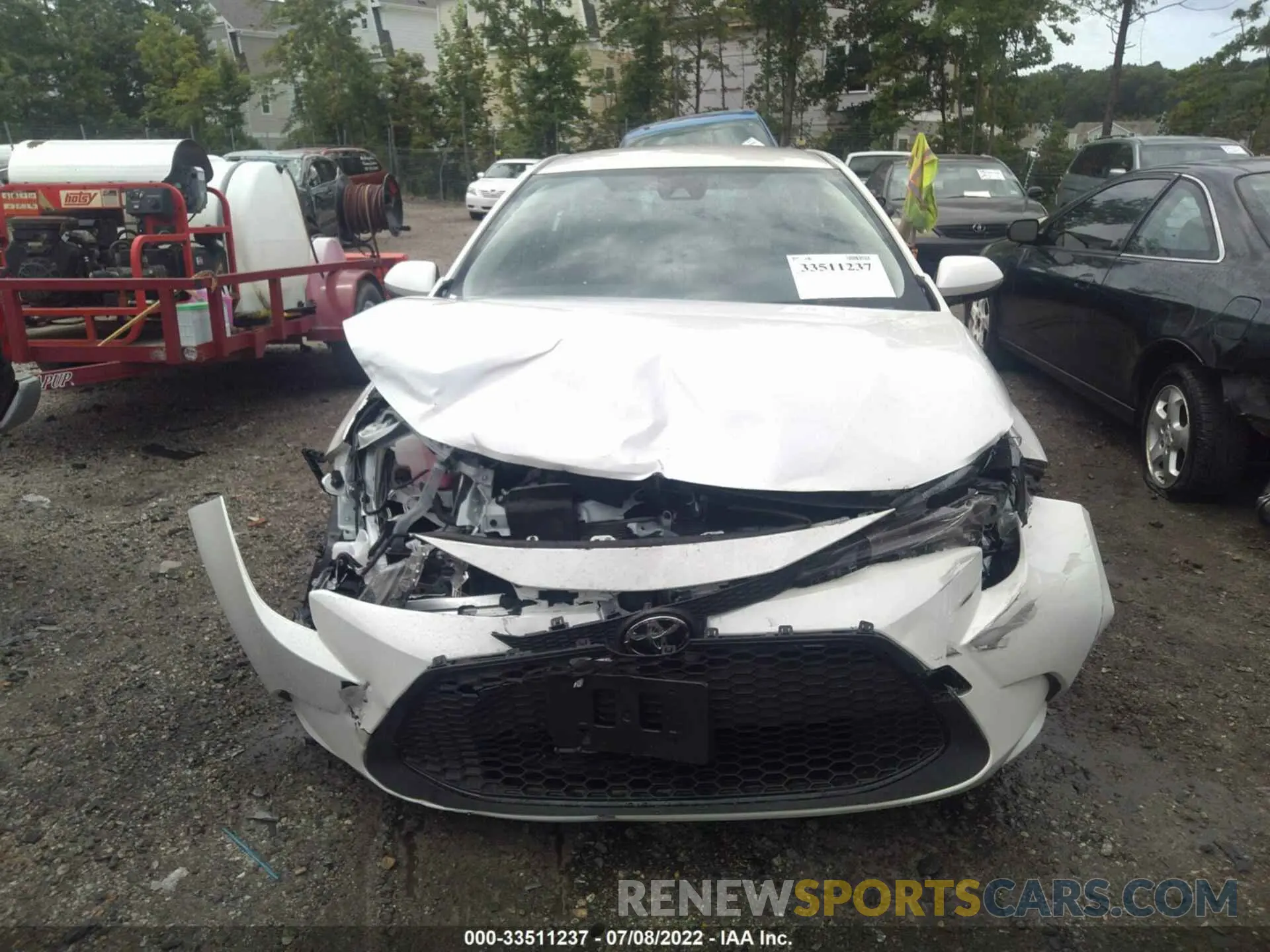 6 fotografías del automóvil dañado JTDEPMAE1MJ189471 TOYOTA COROLLA 2021