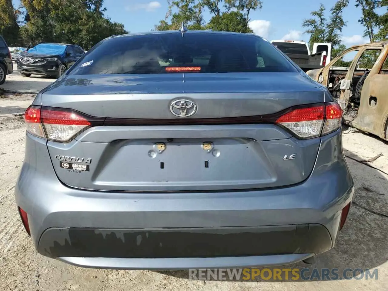 6 fotografías del automóvil dañado JTDEPMAE2MJ118960 TOYOTA COROLLA 2021