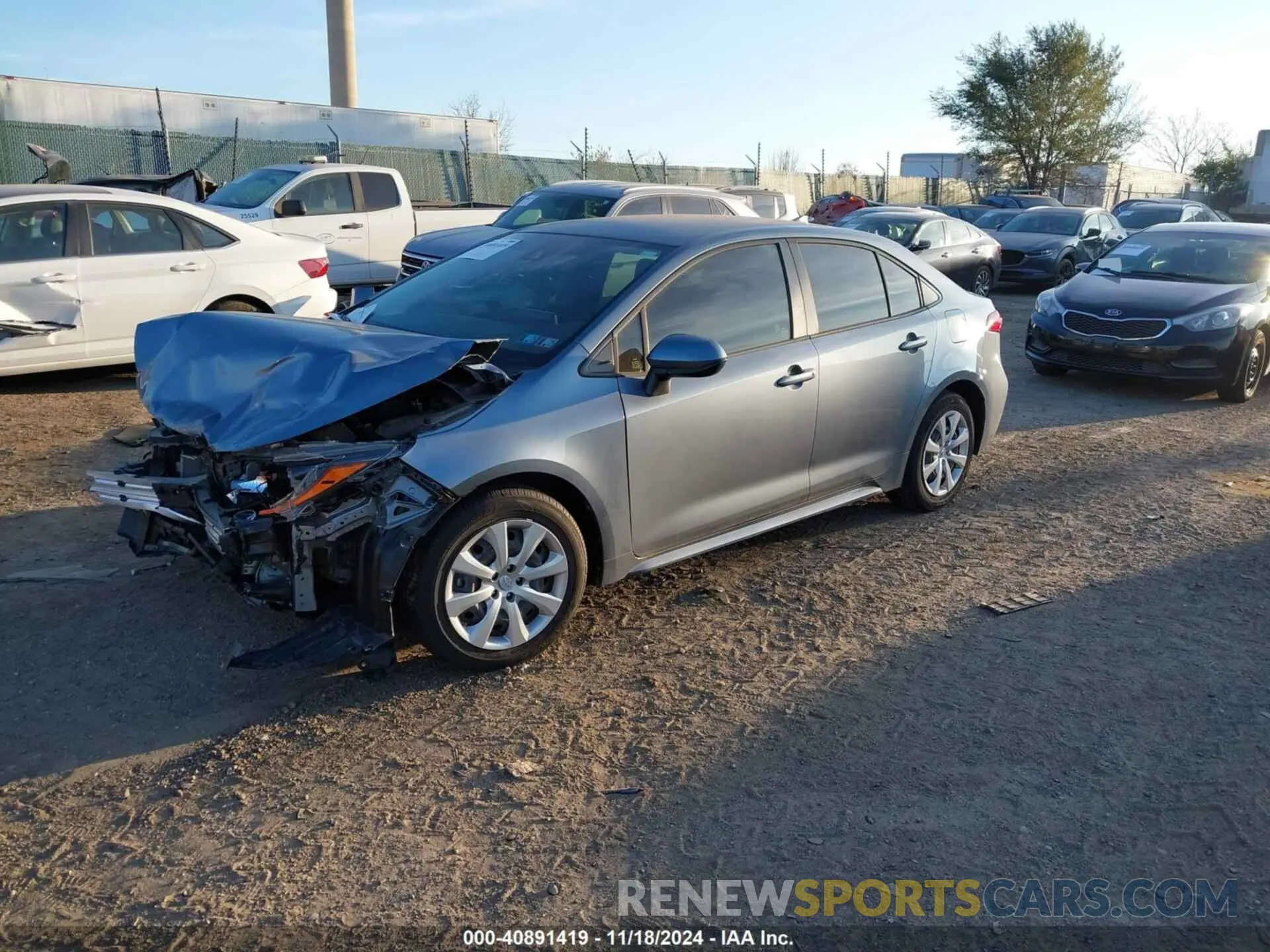 2 fotografías del automóvil dañado JTDEPMAE2MJ126606 TOYOTA COROLLA 2021
