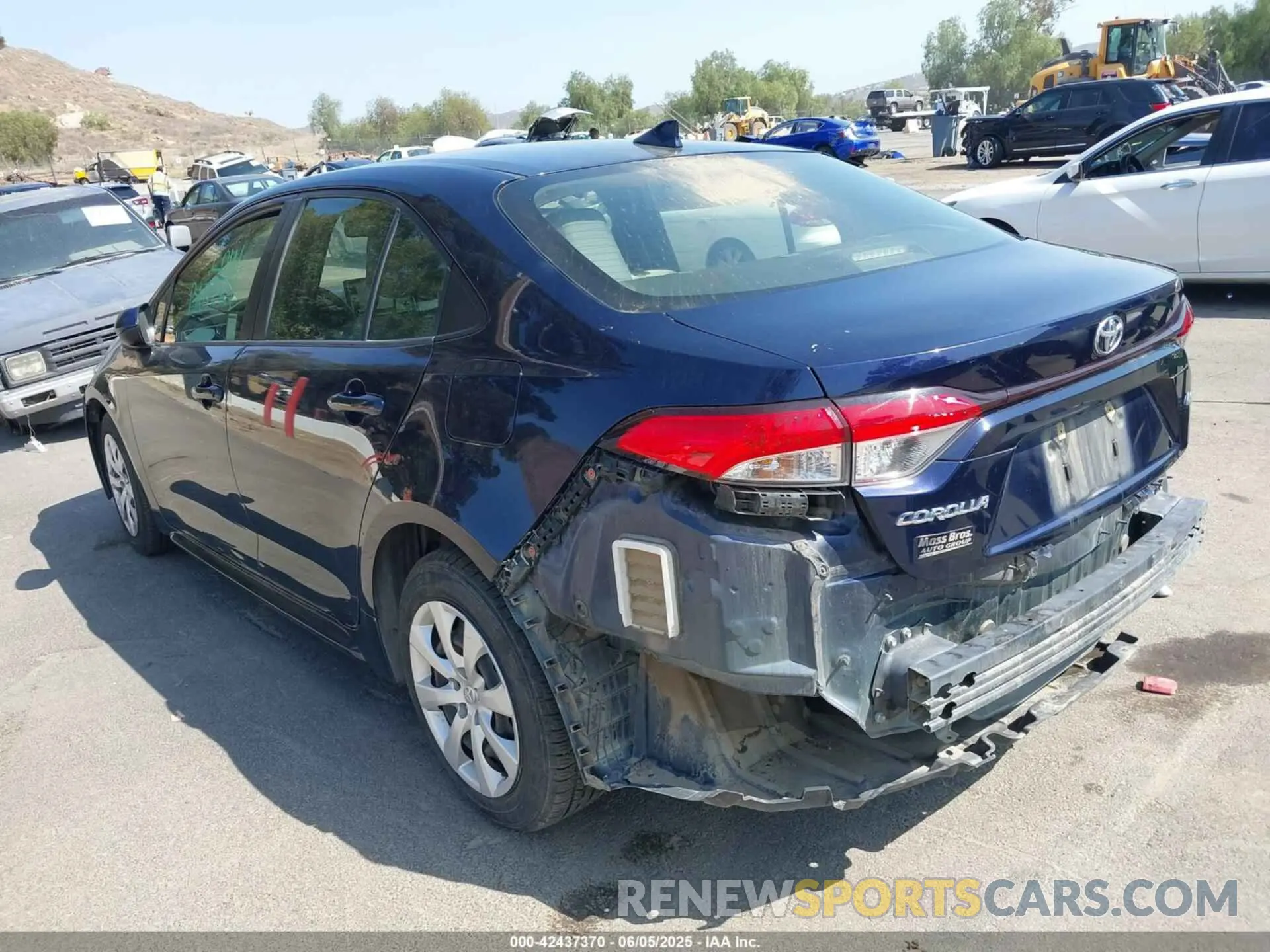 3 fotografías del automóvil dañado JTDEPMAE2MJ132745 TOYOTA COROLLA 2021