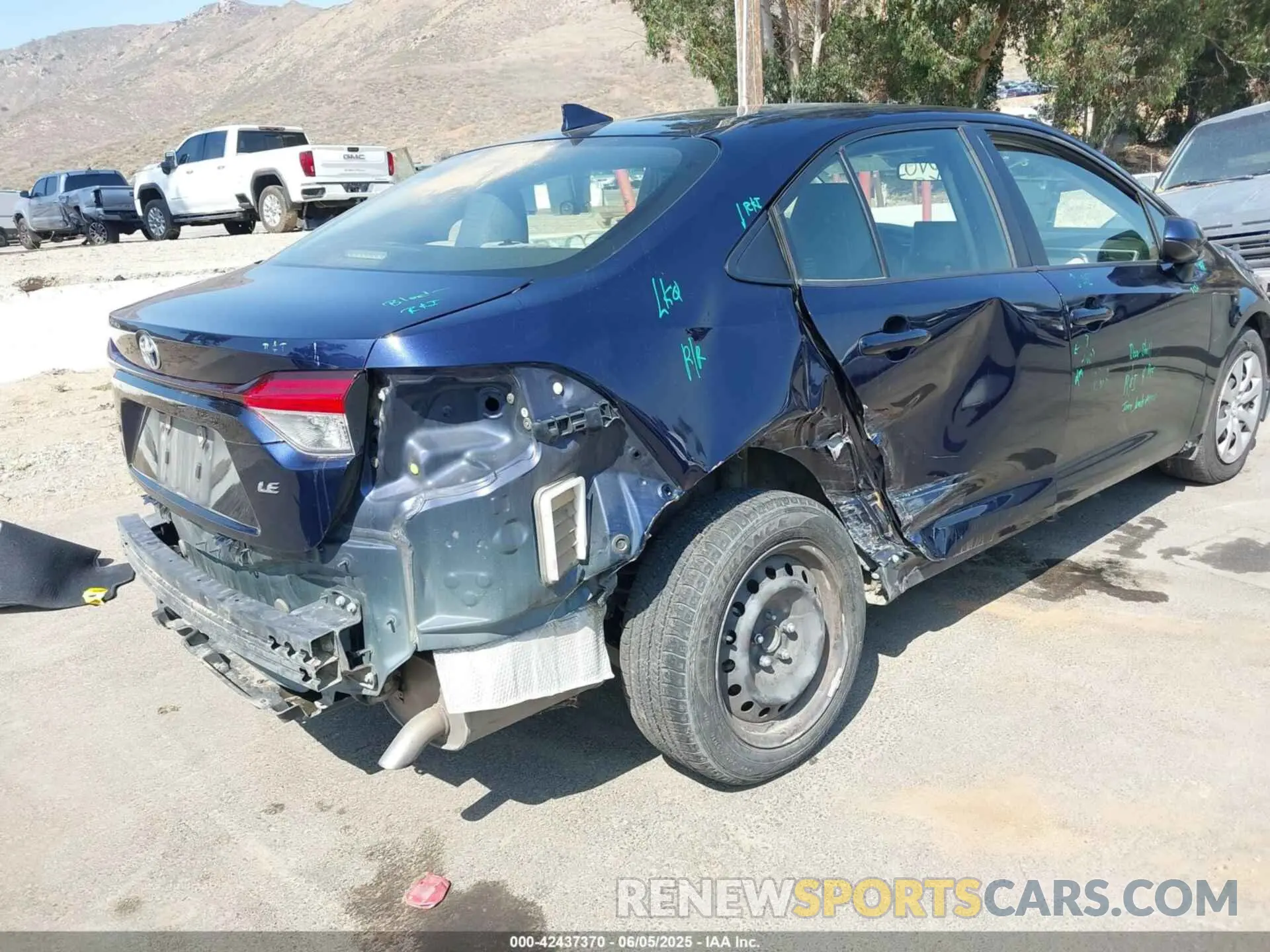 4 fotografías del automóvil dañado JTDEPMAE2MJ132745 TOYOTA COROLLA 2021
