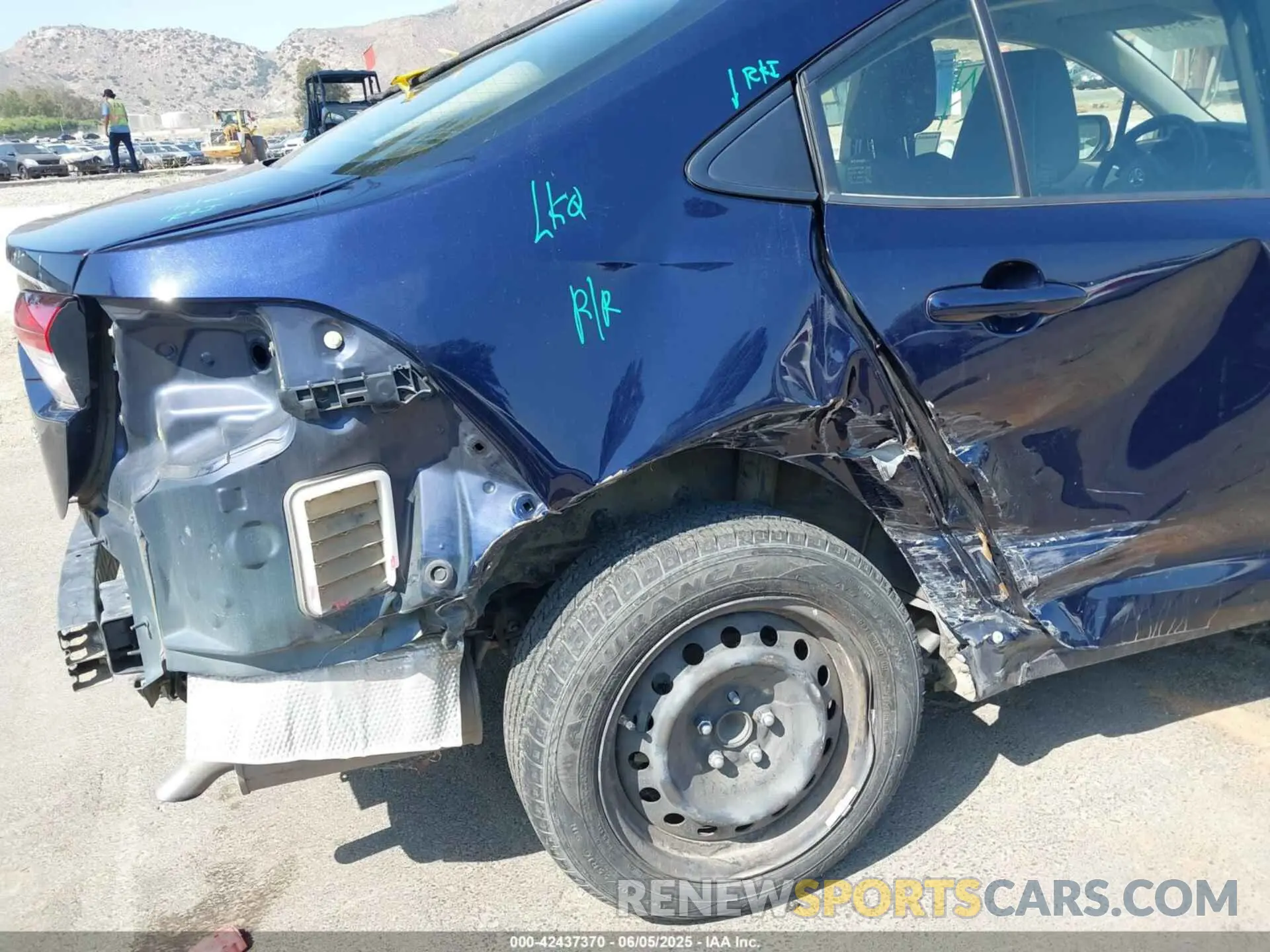 6 fotografías del automóvil dañado JTDEPMAE2MJ132745 TOYOTA COROLLA 2021