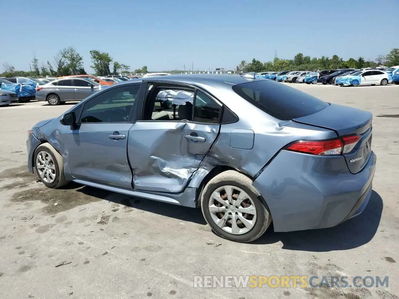 2 fotografías del automóvil dañado JTDEPMAE2MJ144670 TOYOTA COROLLA 2021