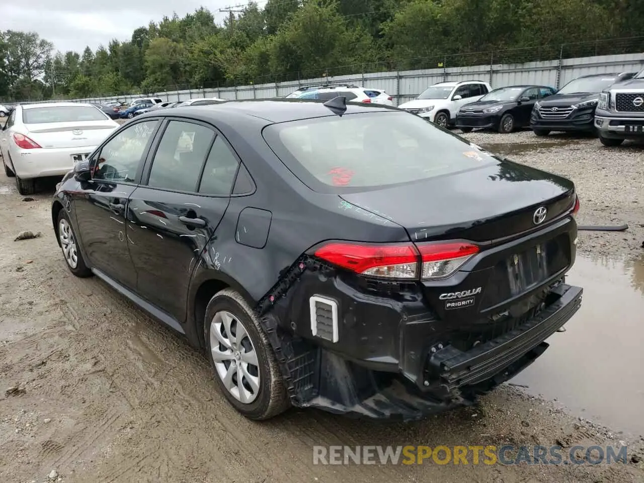3 fotografías del automóvil dañado JTDEPMAE2MJ147410 TOYOTA COROLLA 2021