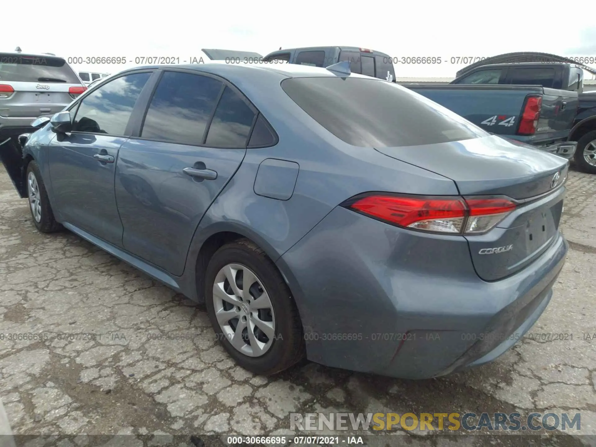 3 fotografías del automóvil dañado JTDEPMAE2MJ149996 TOYOTA COROLLA 2021