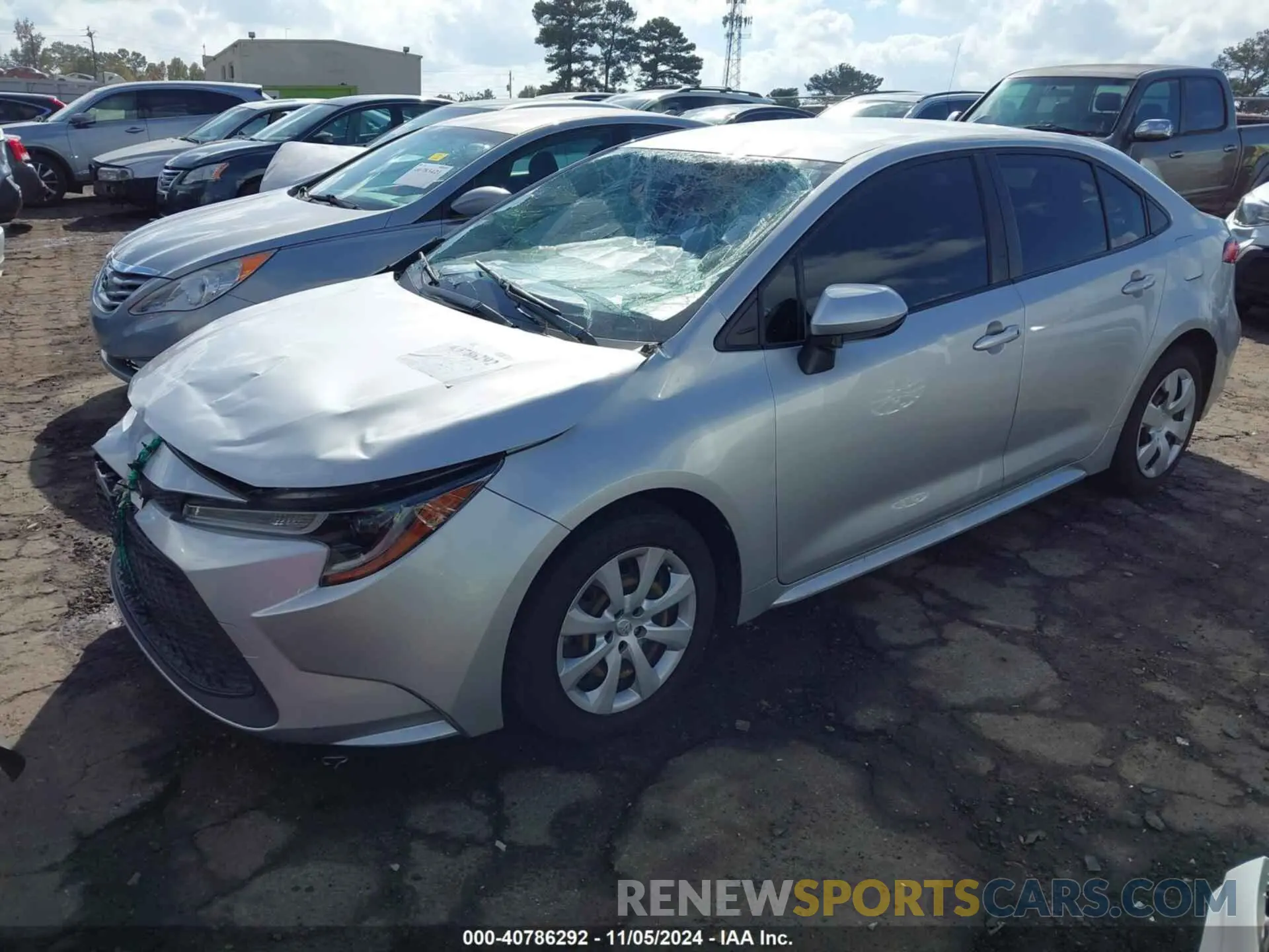 2 fotografías del automóvil dañado JTDEPMAE2MJ155197 TOYOTA COROLLA 2021