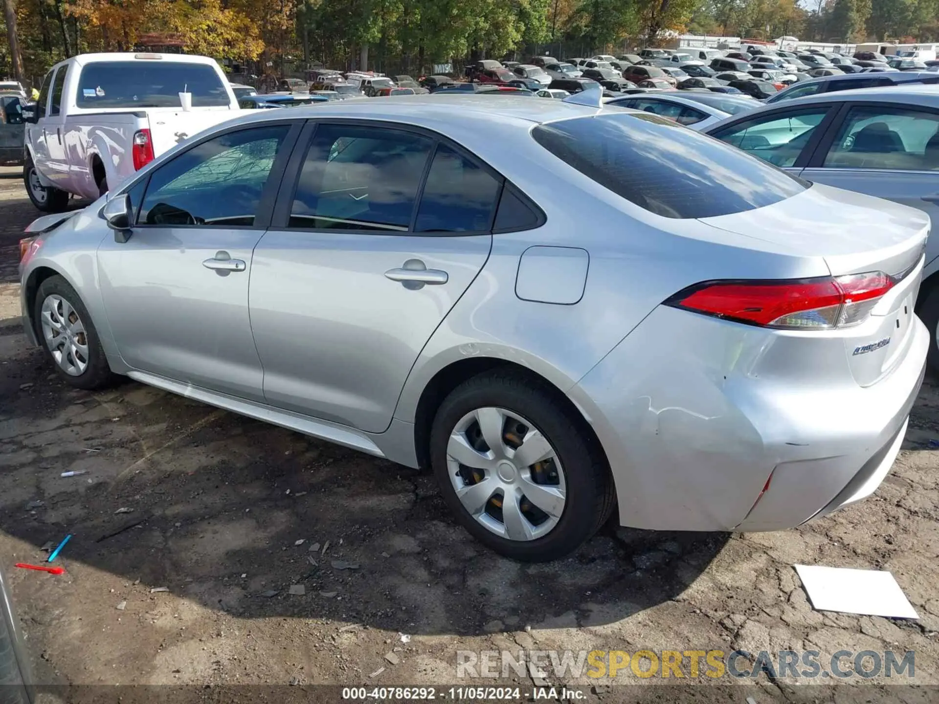3 fotografías del automóvil dañado JTDEPMAE2MJ155197 TOYOTA COROLLA 2021