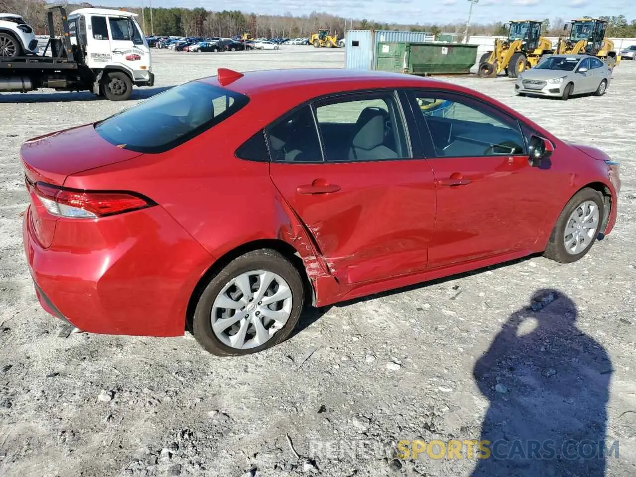 3 fotografías del automóvil dañado JTDEPMAE2MJ156320 TOYOTA COROLLA 2021
